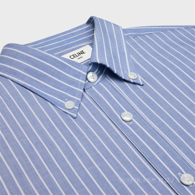 CAMBRIDGE shirt in striped chambray cotton