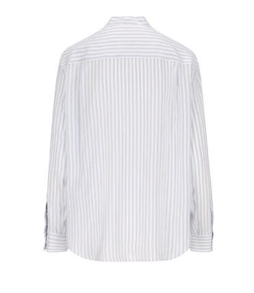 Celine CAMBRIDGE lavalliere shirt in striped silk Size XS / US 0-2 / IT 36-38 - 2 Thumbnail