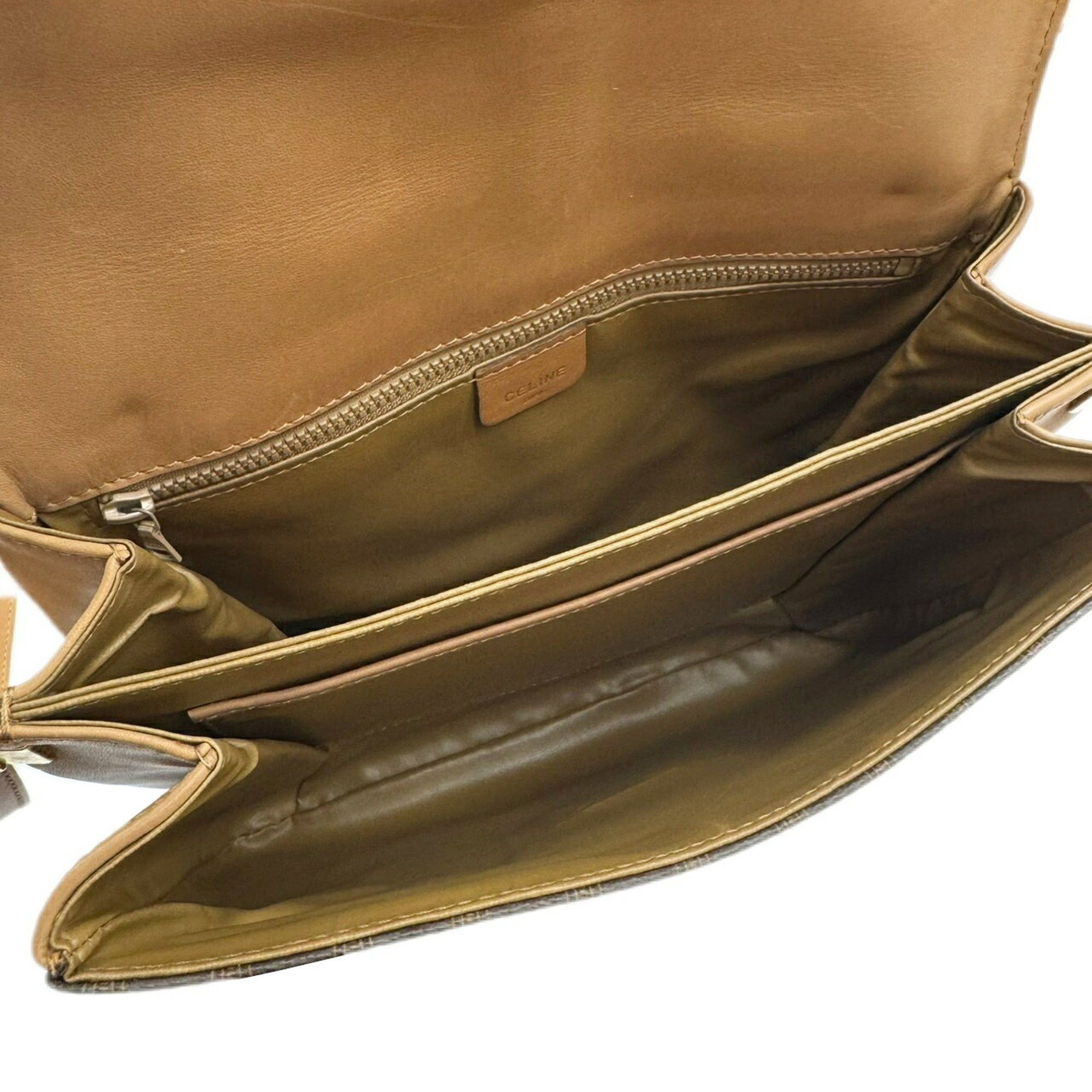 Celine CELINE Shoulder Bag Macadam MO6 Brown Women's Men's Size ONE SIZE - 14 Thumbnail