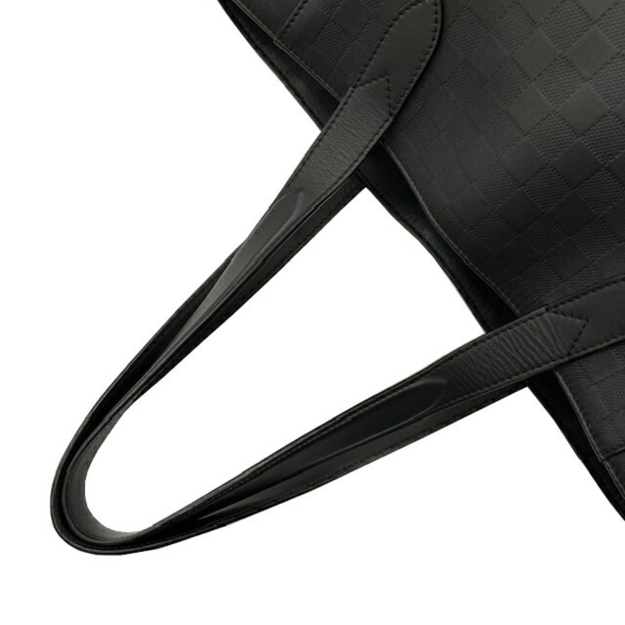 Louis Vuitton Louis Vuitton Cabas Voyage Damier Infini N41493 RFID Leather Black Tote Bag Men's Size ONE SIZE - 9 Thumbnail