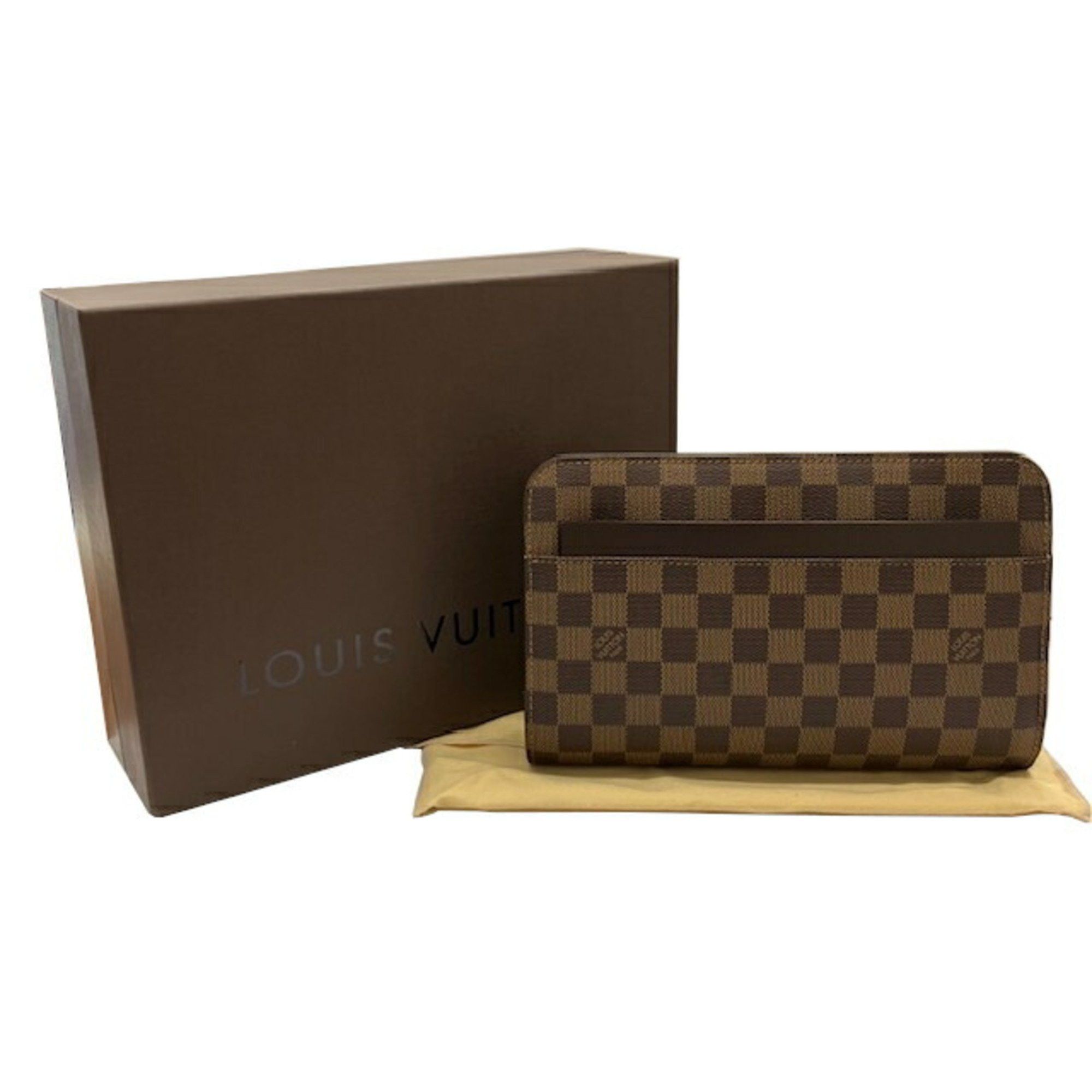 LOUIS VUITTON Saint Louis Damier N51993 FL1016 Brown Second Bag for Men and Women