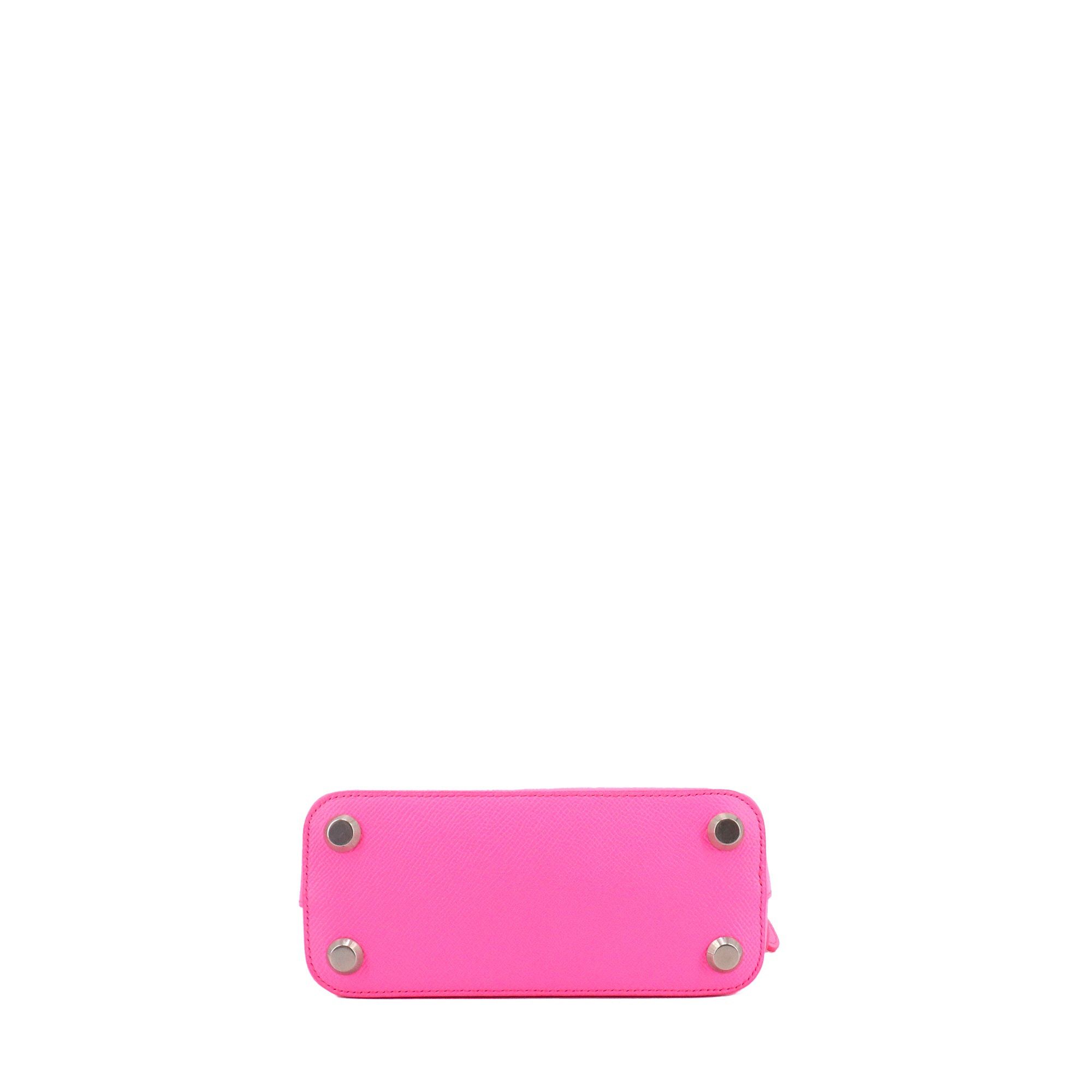 Balenciaga BALENCIAGA - Balenciaga Ville shoulder bag in neon pink grained leather Size ONE SIZE - 4 Thumbnail