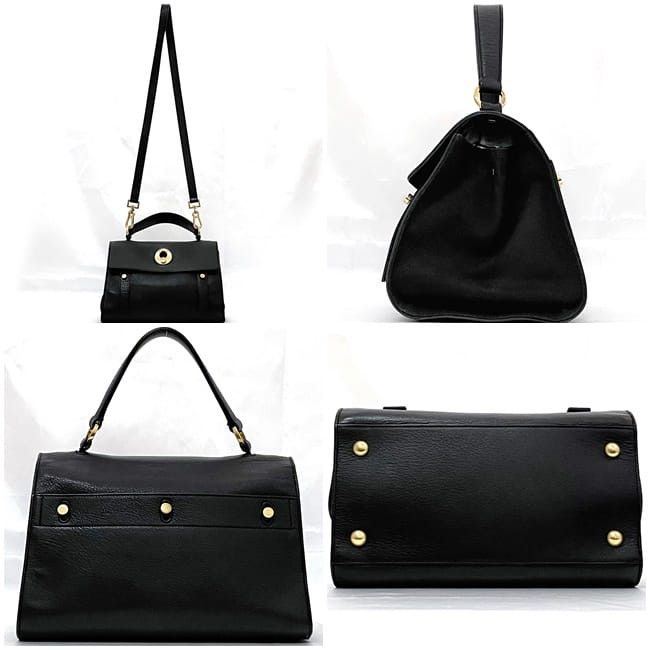 Yves Saint Laurent YVES SAINT LAURENT Shoulder Bag Black Leather Size ONE SIZE - 2 Thumbnail