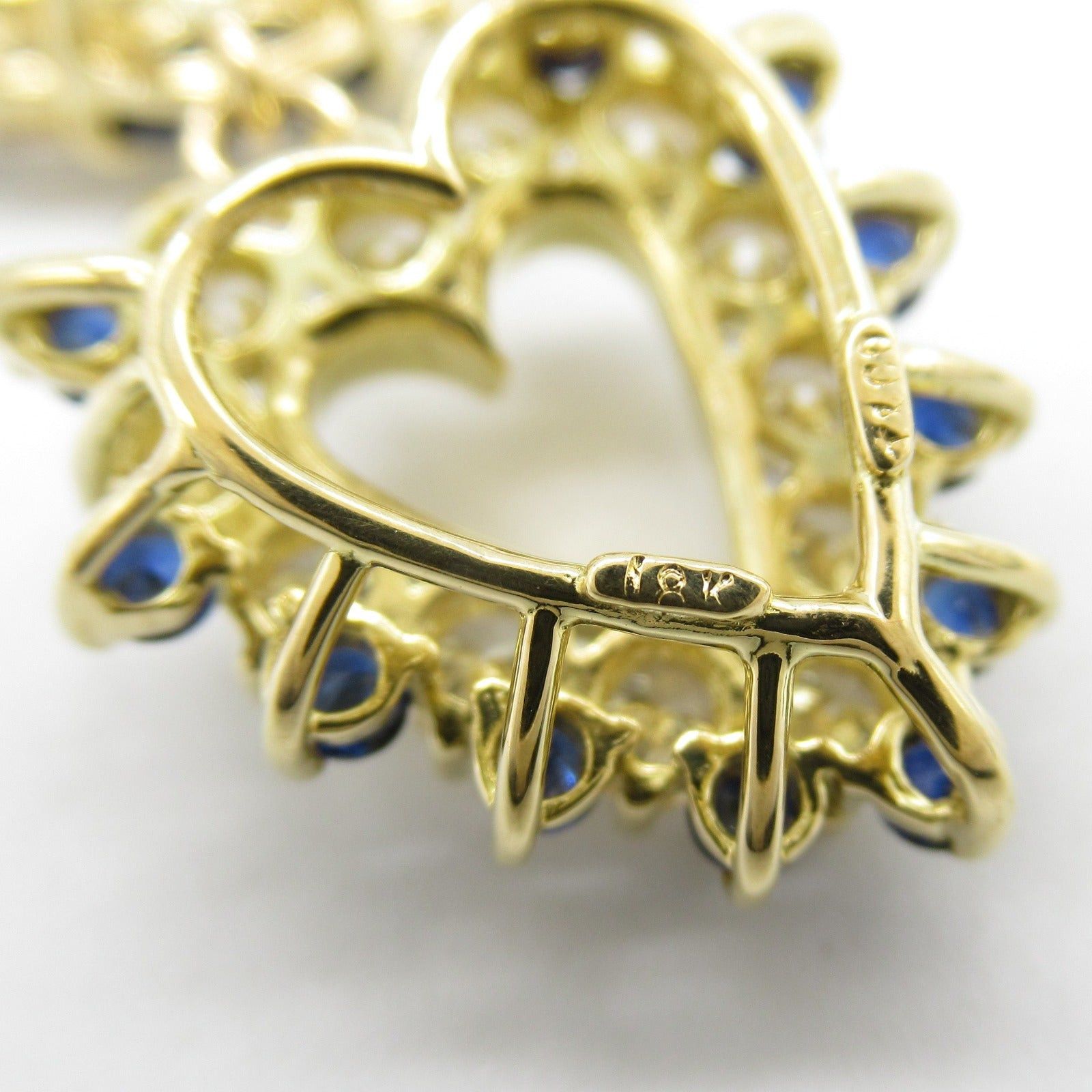 Tiffany & Co. Tiffany Co Sapphire Diamond Necklace K18 (Yellow Gold) Blue Size ONE SIZE - 7 Thumbnail