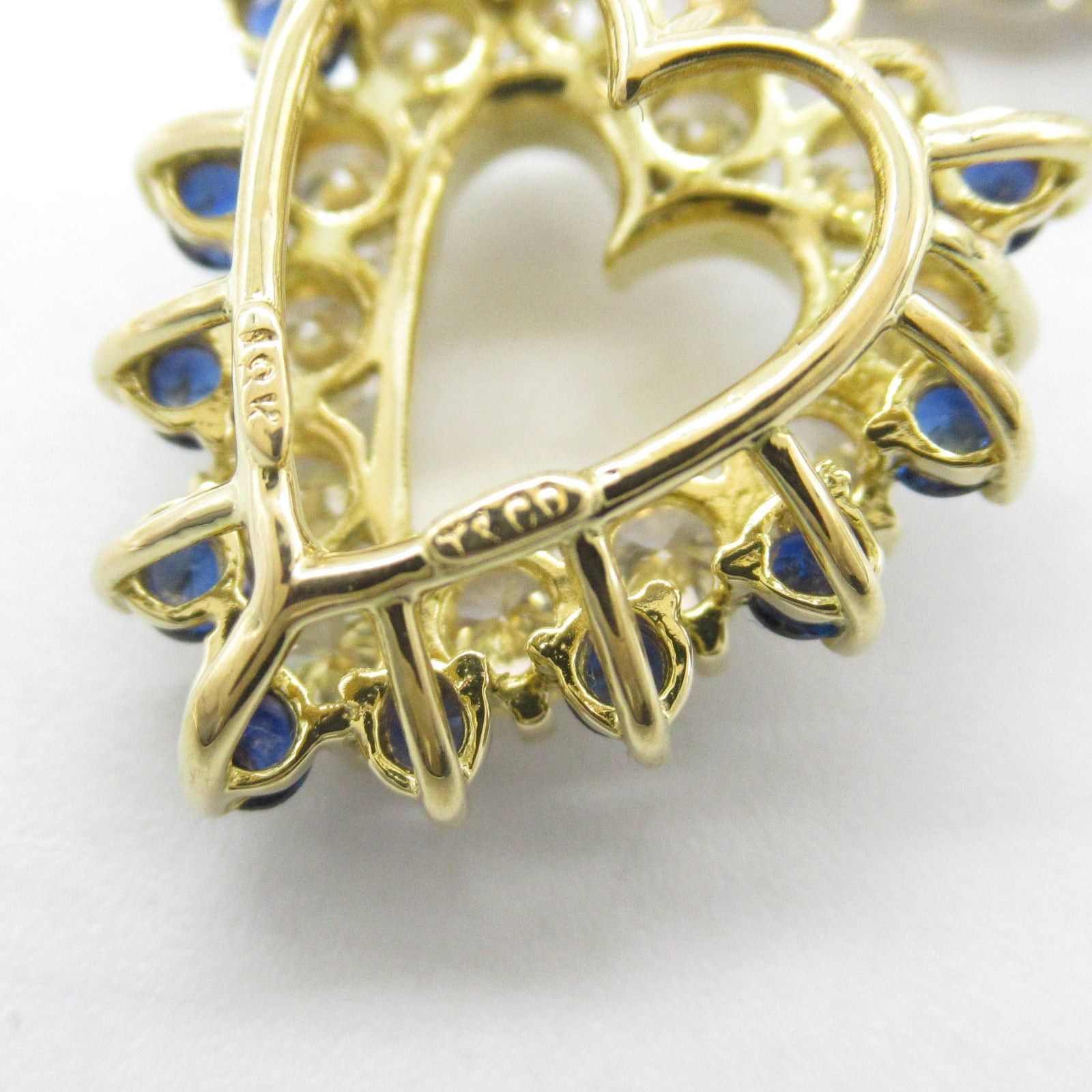 Tiffany & Co. Tiffany Co Sapphire Diamond Necklace K18 (Yellow Gold) Blue Size ONE SIZE - 8 Thumbnail