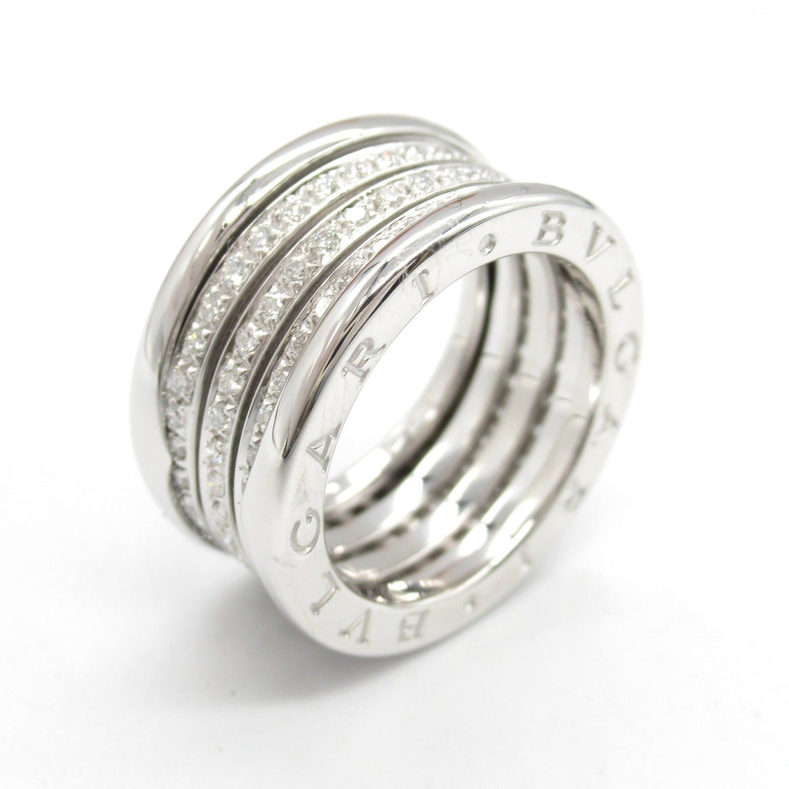Bvlgari Bvlgari B Zero One Diamond Ring K18Wg (White Gold) Clear Size ONE SIZE - 4 Thumbnail