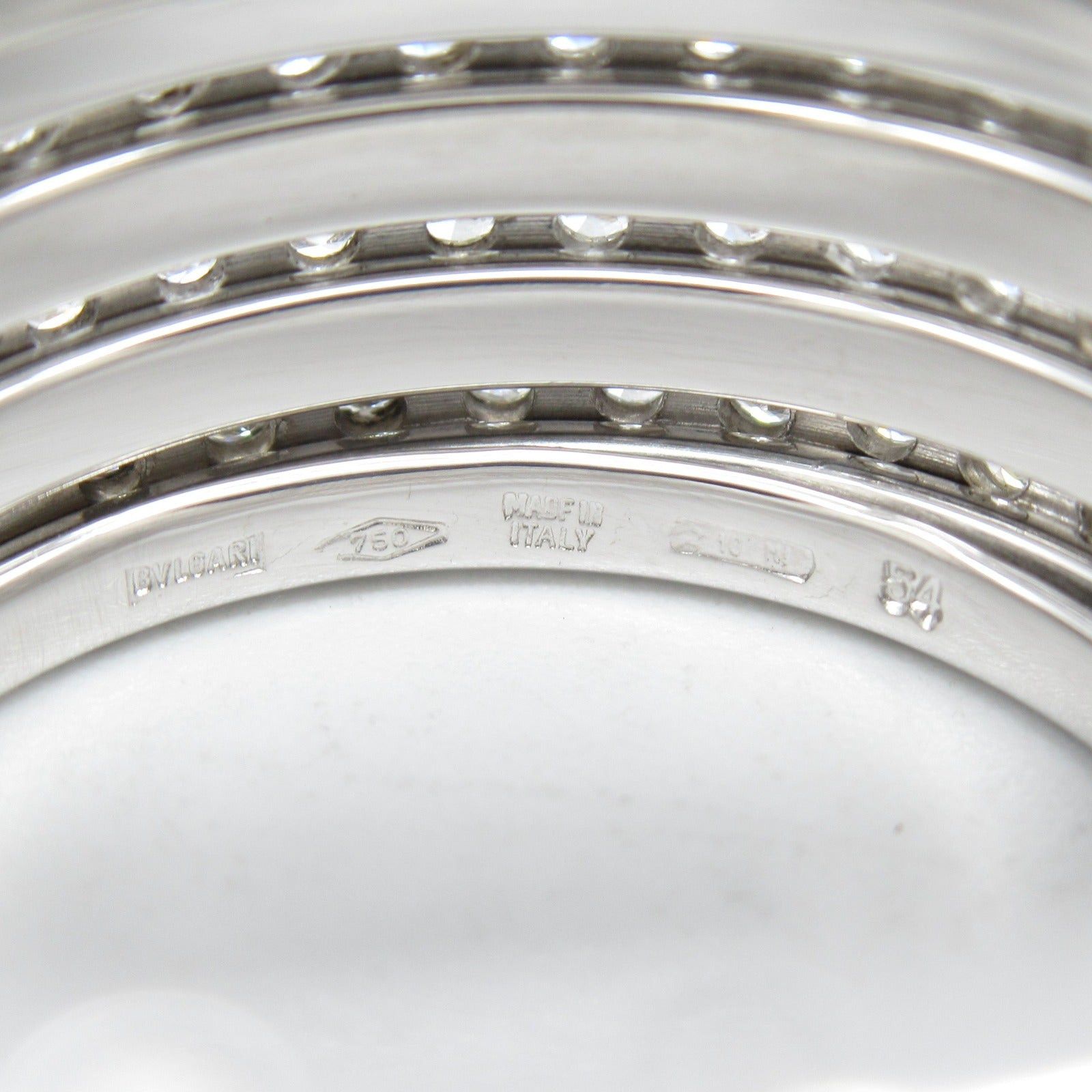 Bvlgari Bvlgari B Zero One Diamond Ring K18Wg (White Gold) Clear Size ONE SIZE - 5 Thumbnail