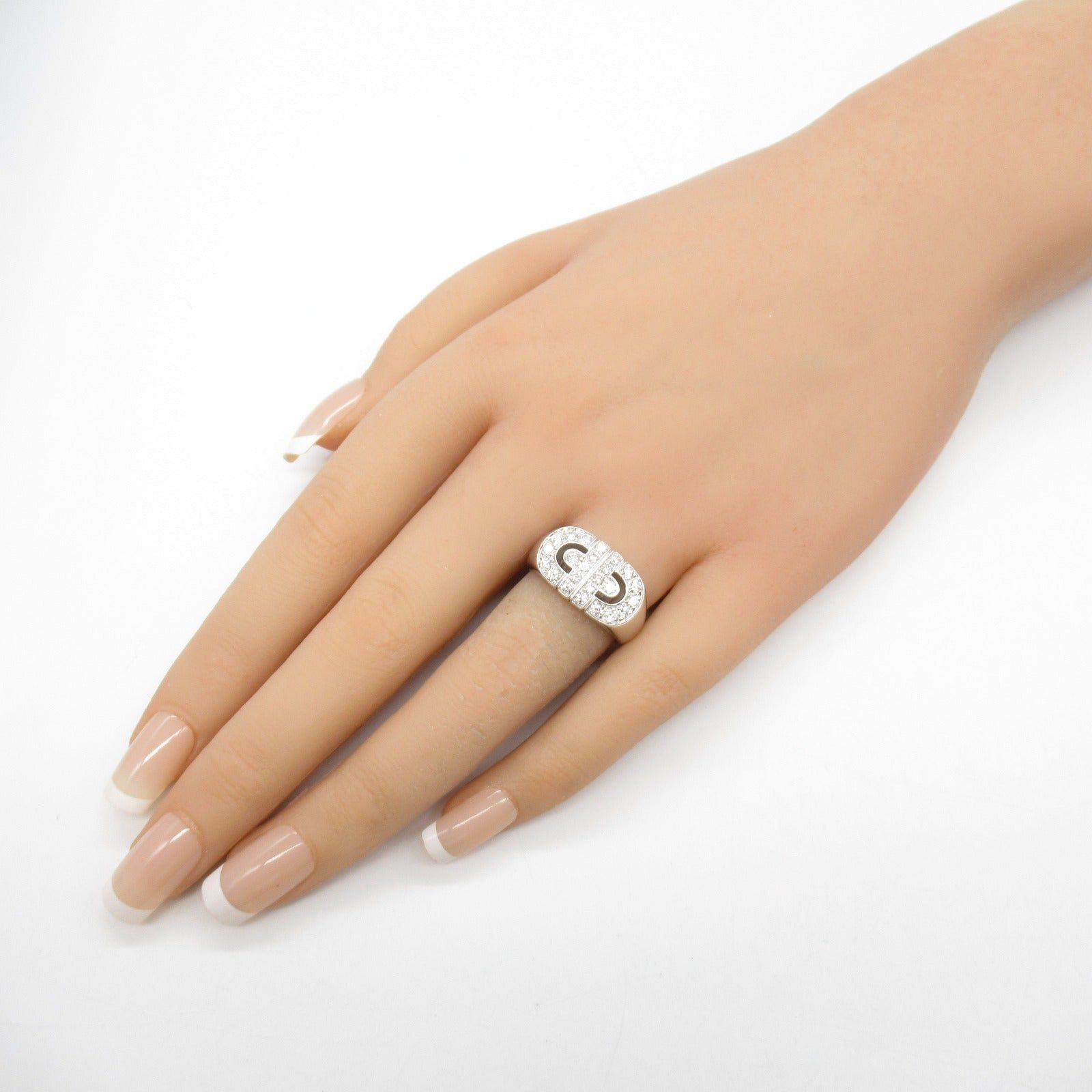 Bvlgari Bvlgari Parentesi Diamond Ring K18Wg (White Gold) Clear Size ONE SIZE - 9 Thumbnail