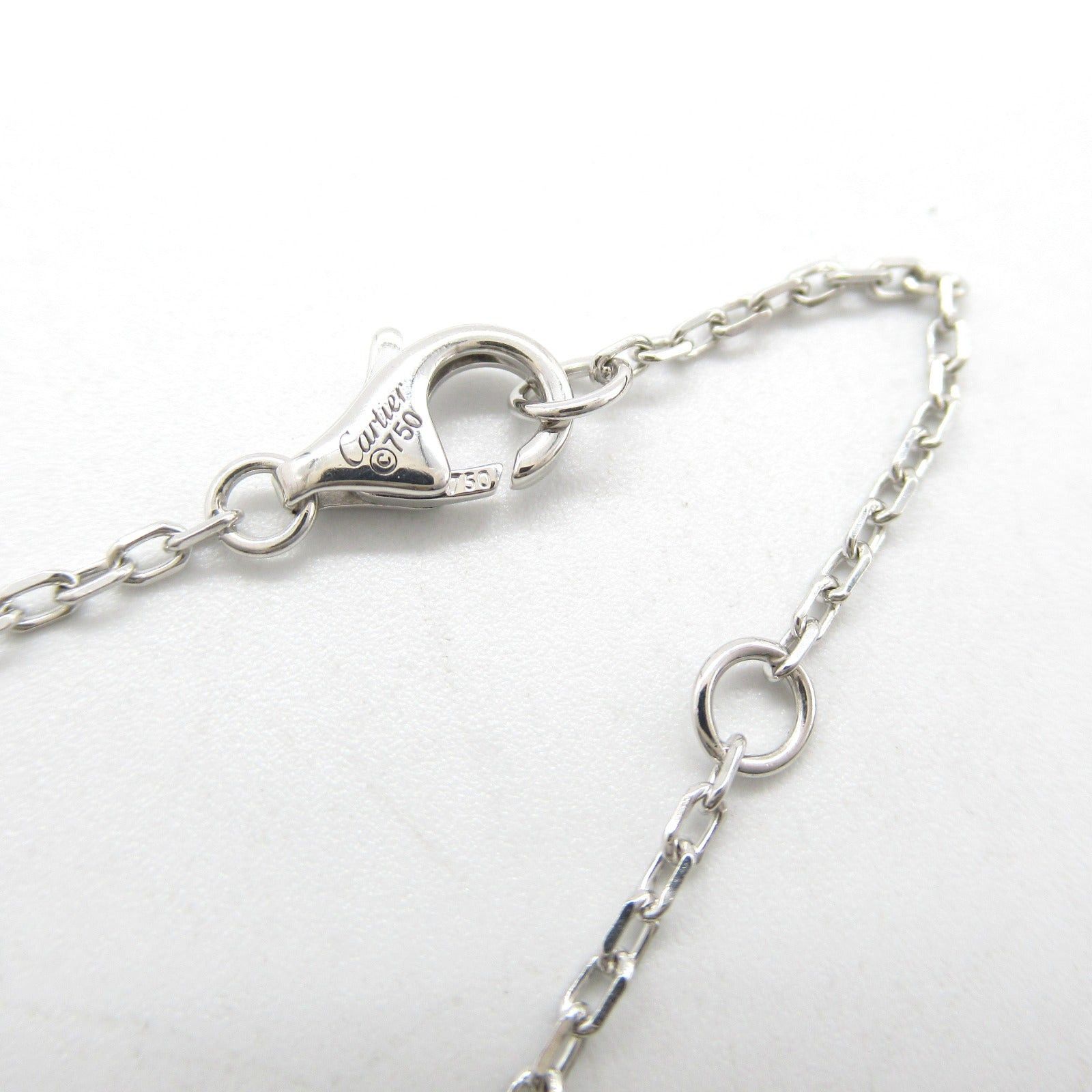Cartier Cartier Love Necklace Pave Diamond K18Wg (White Gold) Clear Size ONE SIZE - 4 Thumbnail