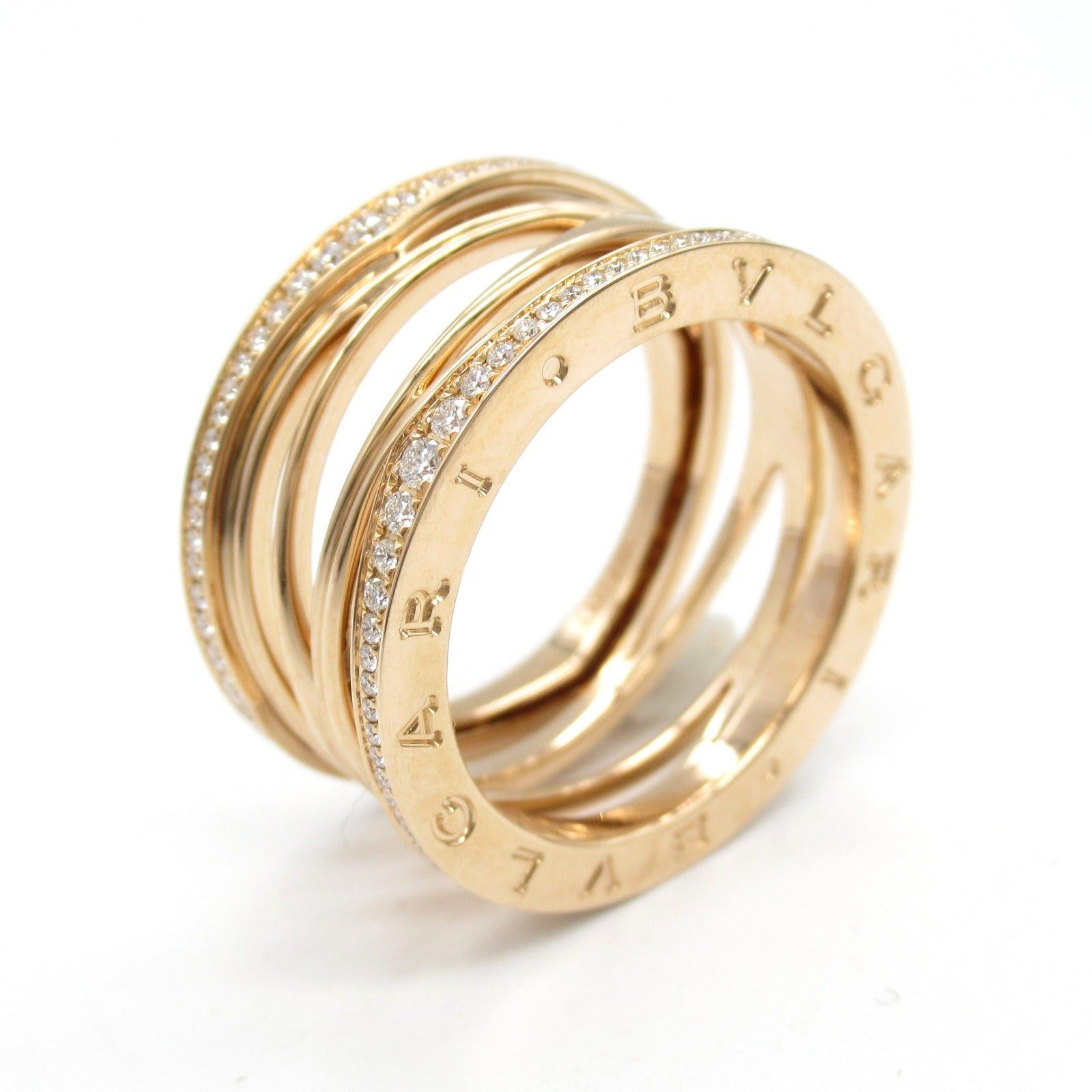 Bvlgari Bvlgari B Zero One Design Legend Diamond Ring K18Pg (Pink Gold) Clear Gold Size ONE SIZE - 6 Thumbnail
