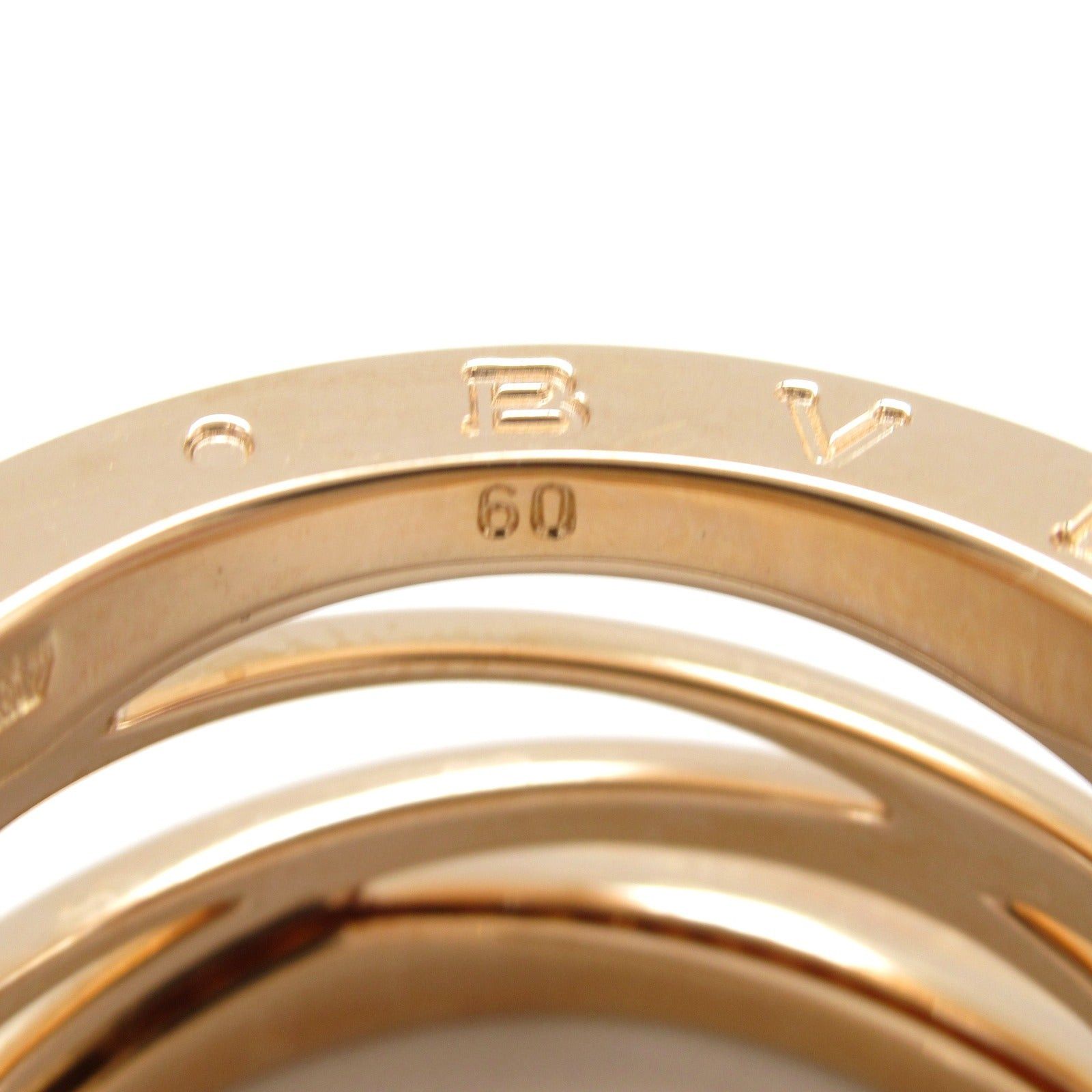 Bvlgari Bvlgari B Zero One Design Legend Diamond Ring K18Pg (Pink Gold) Clear Gold Size ONE SIZE - 5 Thumbnail