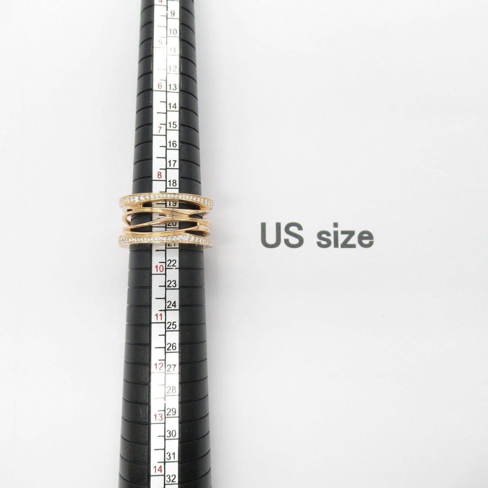 Bvlgari Bvlgari B Zero One Design Legend Diamond Ring K18Pg (Pink Gold) Clear Gold Size ONE SIZE - 8 Thumbnail