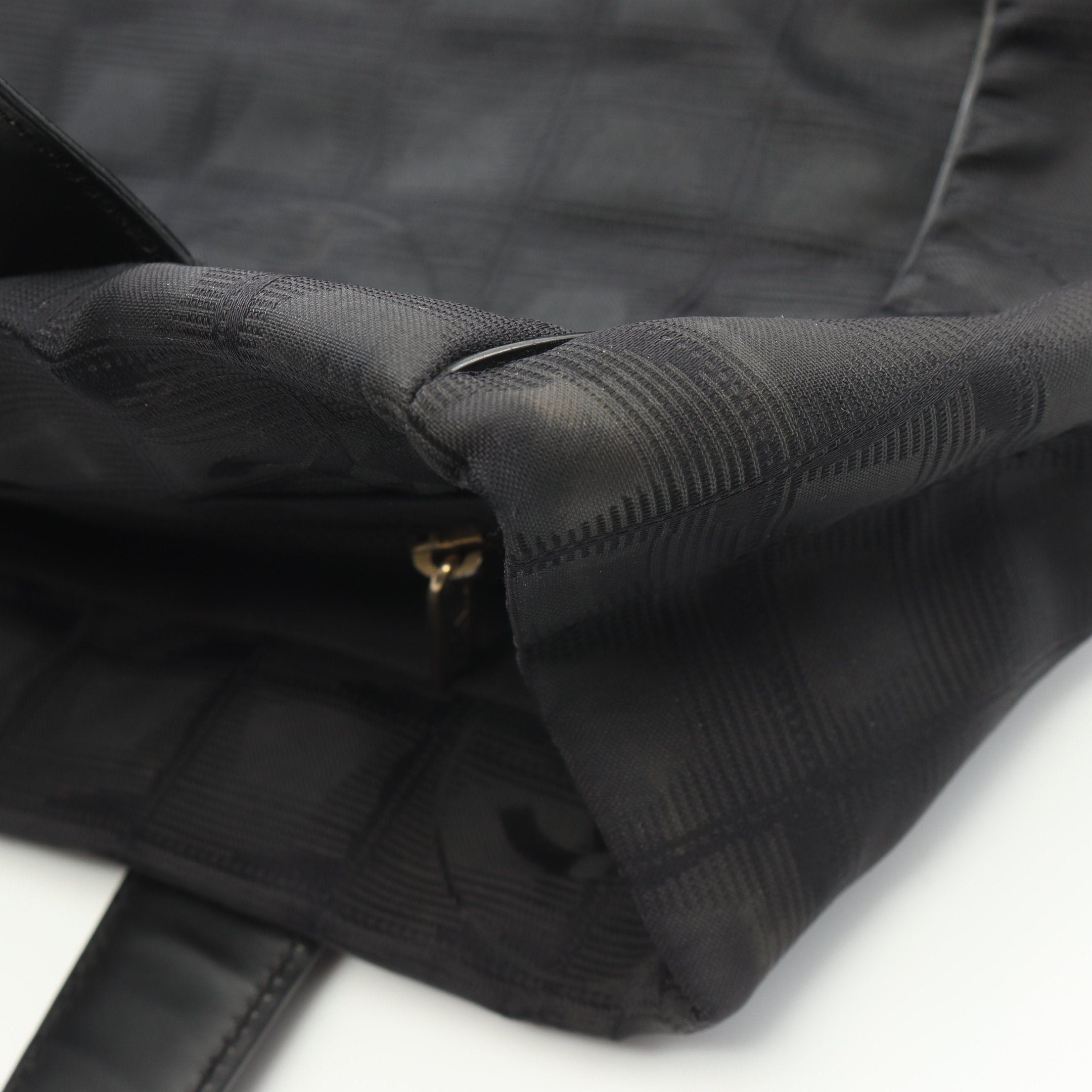 Chanel Chanel New Travel Line Pm Handbag Tote Bag Nylon Canvas Leather Black Gold Hardware Size ONE SIZE - 9 Thumbnail