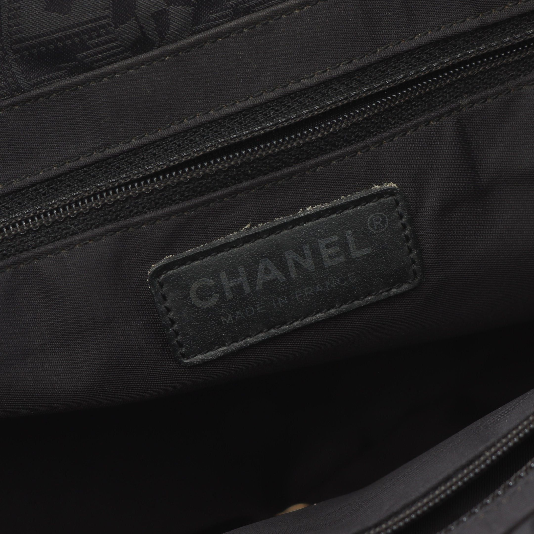 Chanel Chanel New Travel Line Pm Handbag Tote Bag Nylon Canvas Leather Black Gold Hardware Size ONE SIZE - 4 Thumbnail