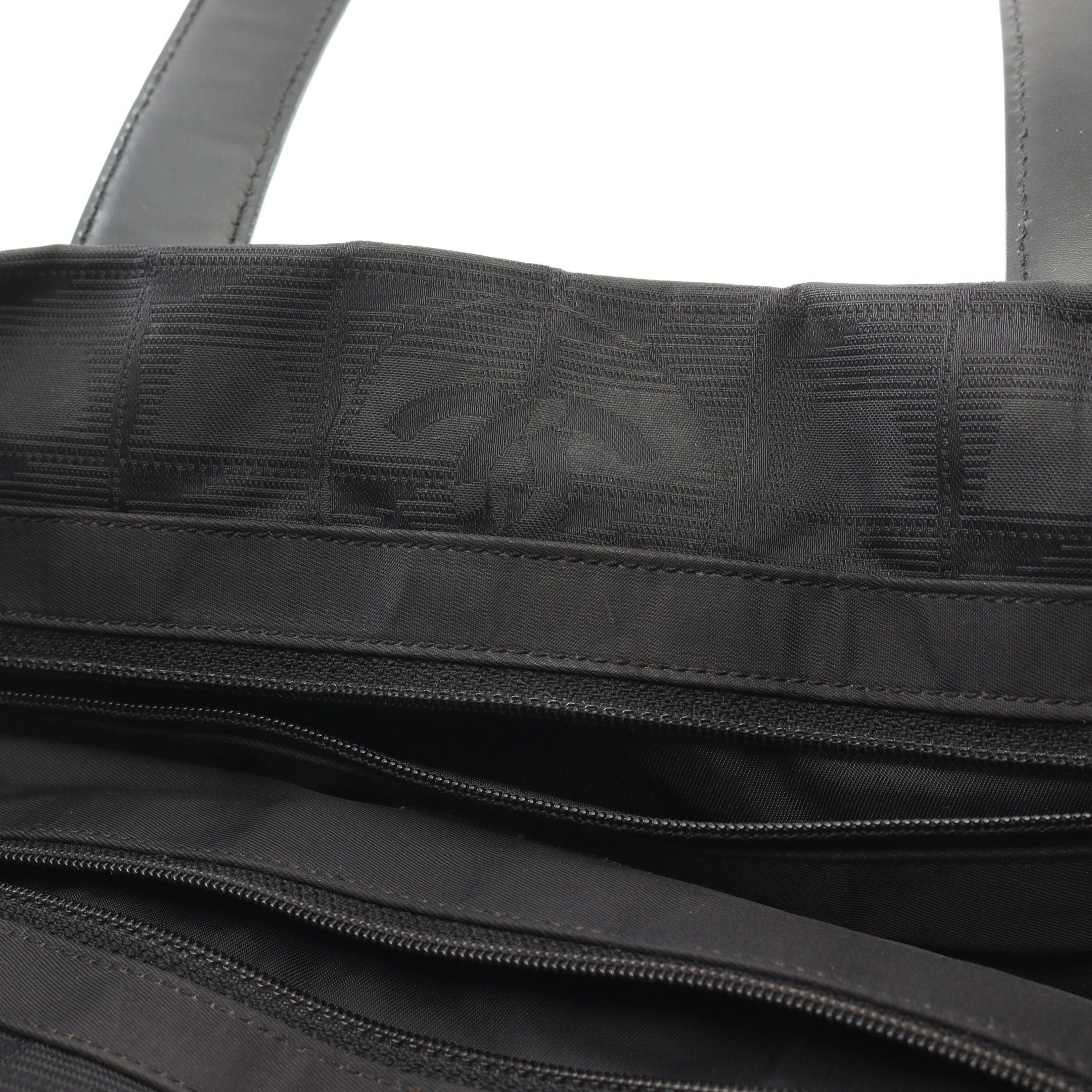 Chanel Chanel New Travel Line Pm Handbag Tote Bag Nylon Canvas Leather Black Gold Hardware Size ONE SIZE - 10 Thumbnail