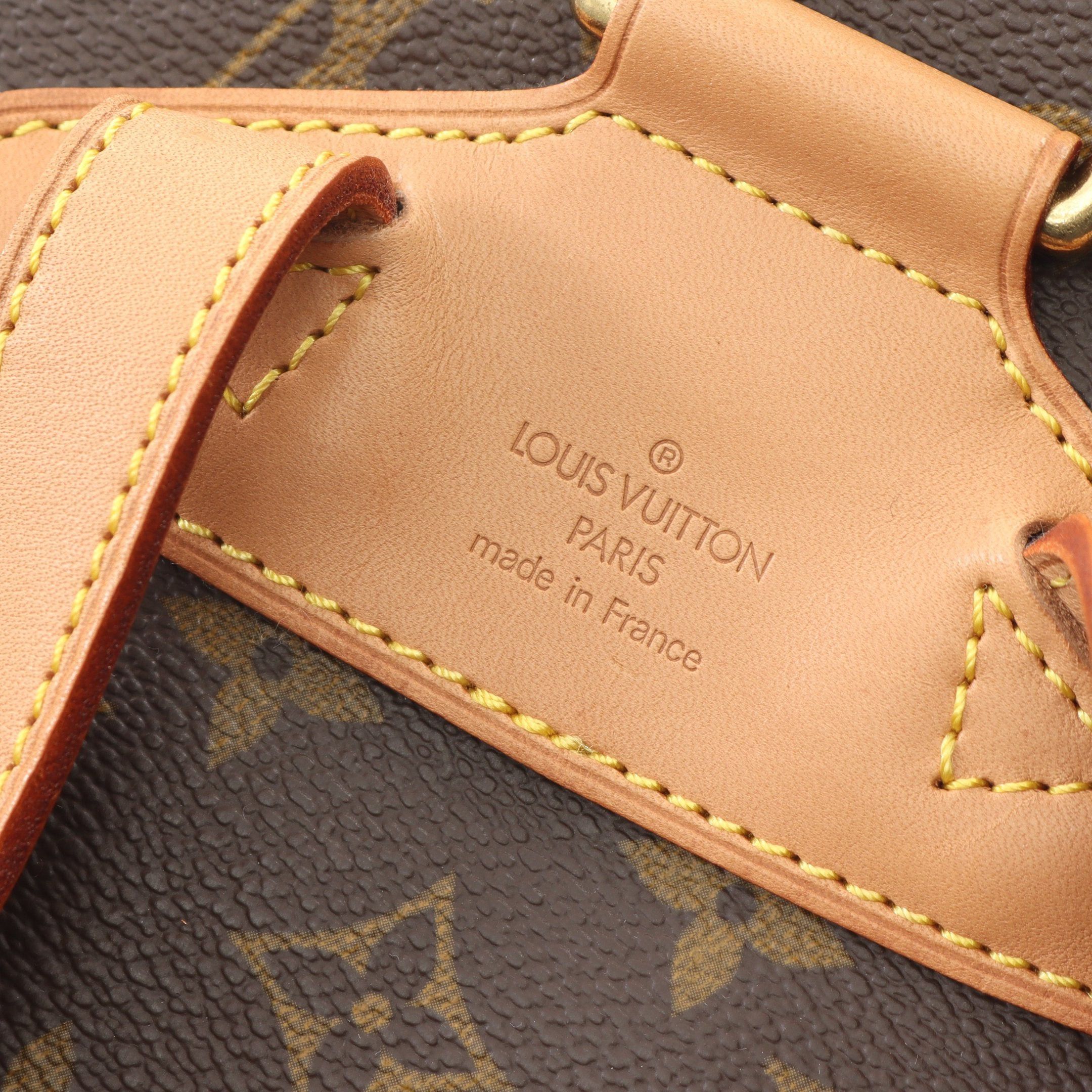 Louis Vuitton Louis Vuitton Montsouris Mm Monogram Backpack Rucksack Leather Brown Size ONE SIZE - 4 Thumbnail
