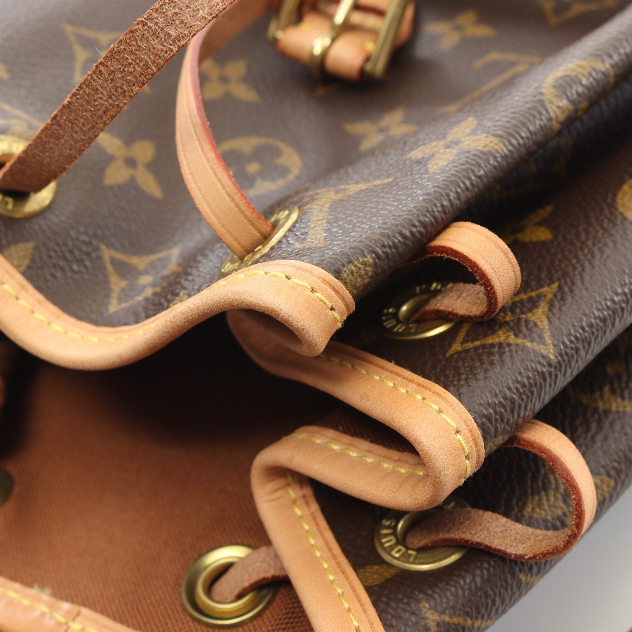 Louis Vuitton Louis Vuitton Montsouris Mm Monogram Backpack Rucksack Leather Brown Size ONE SIZE - 10 Thumbnail