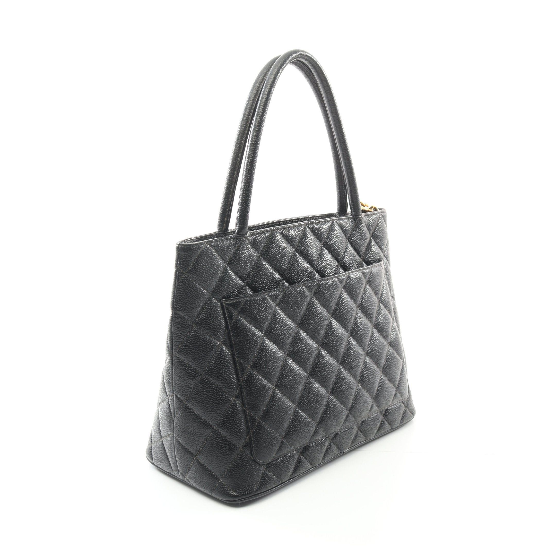 Chanel Chanel Reissue Tote Handbag Bag Caviar Skin Black Gold Hardware Size ONE SIZE - 2 Thumbnail