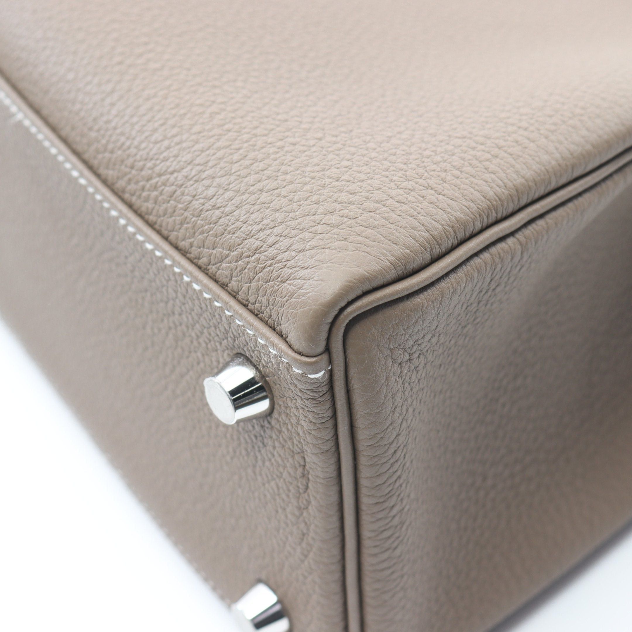 Hermes Hermes Kelly 25 Etoupe Handbag Togo Gray Brown Silver Hardware Inner Stitch Double Engraved Size ONE SIZE - 7 Thumbnail