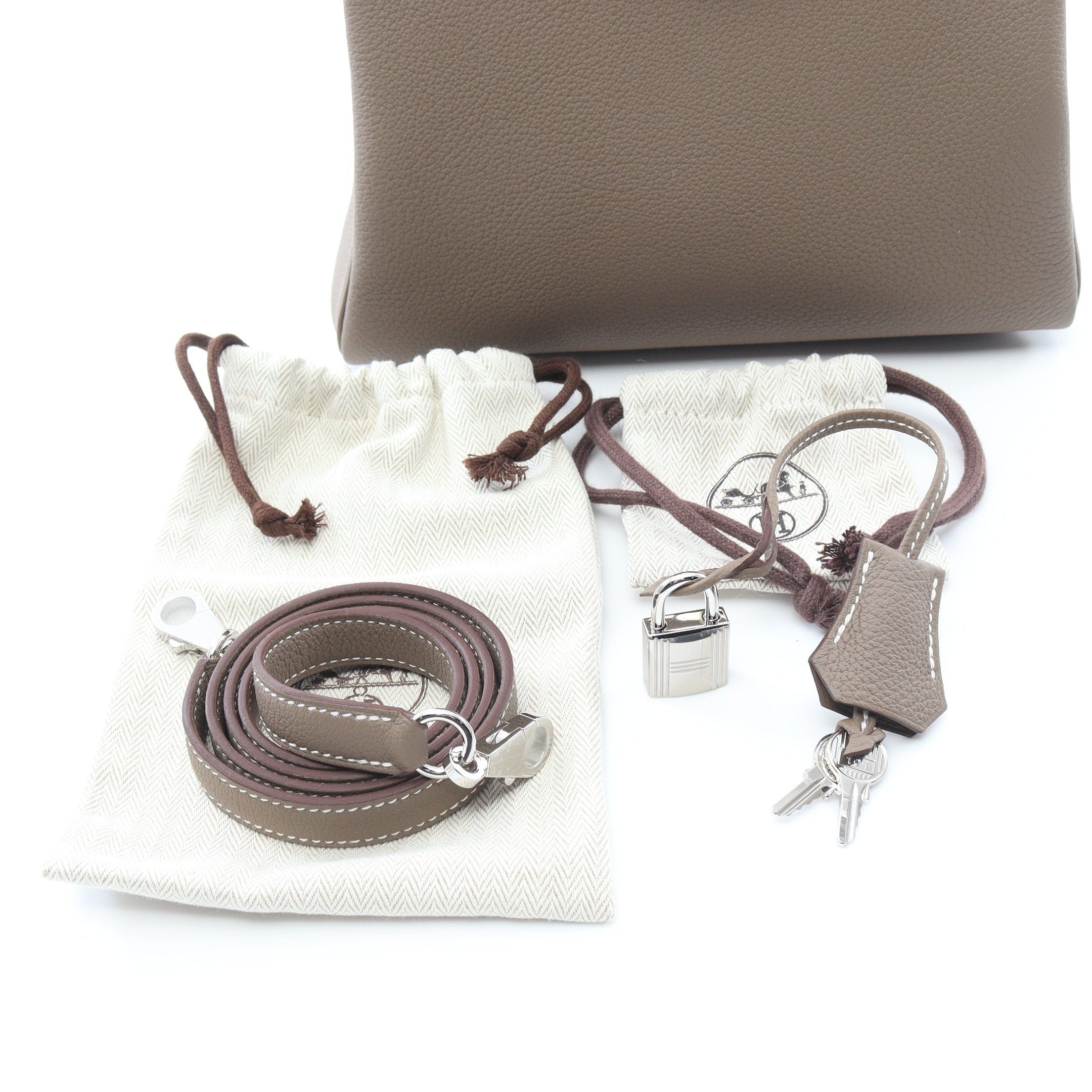 Hermes Hermes Kelly 25 Etoupe Handbag Togo Gray Brown Silver Hardware Inner Stitch Double Engraved Size ONE SIZE - 6 Thumbnail
