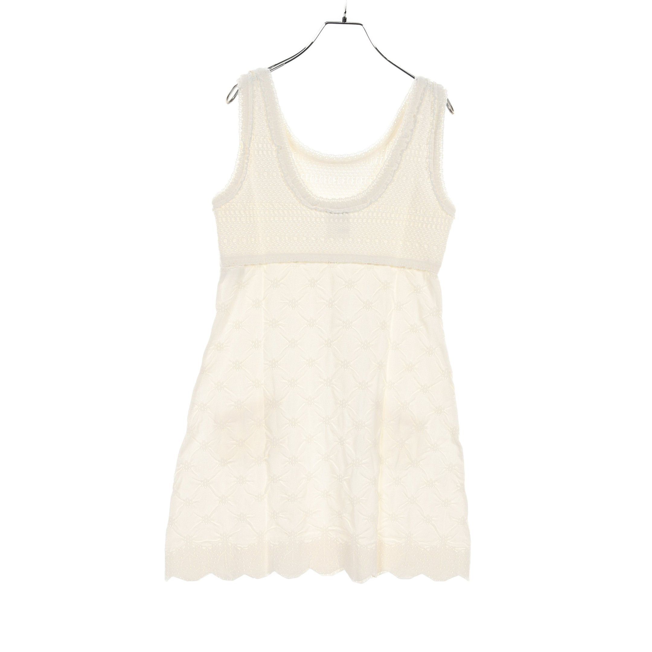 Chanel Chanel Cocomark Button One Piece No Sleeve Rayon Off White Size ONE SIZE - 2 Thumbnail
