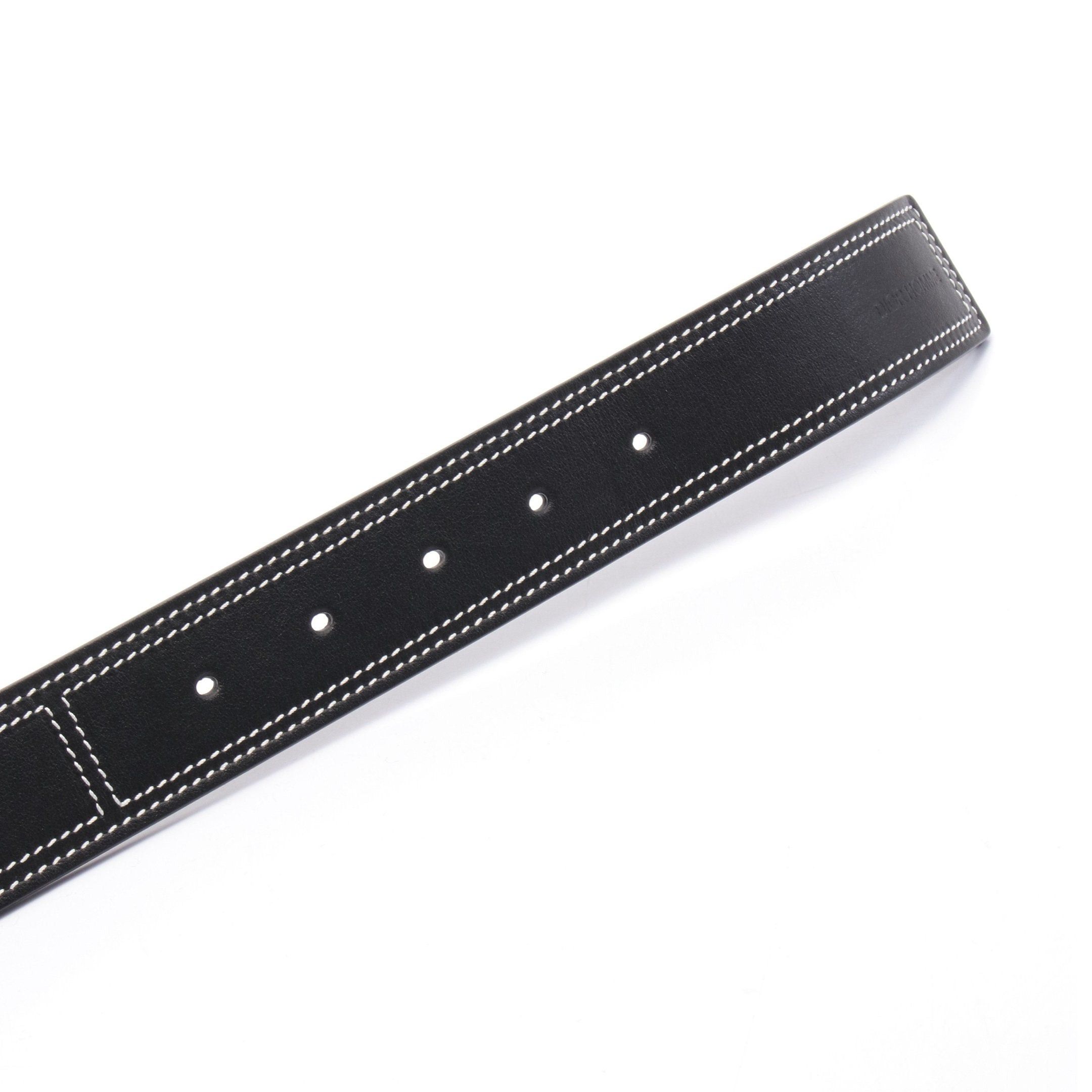 Dior Dior Cd Logo Belt Leather Black Reversible Size ONE SIZE - 3 Thumbnail
