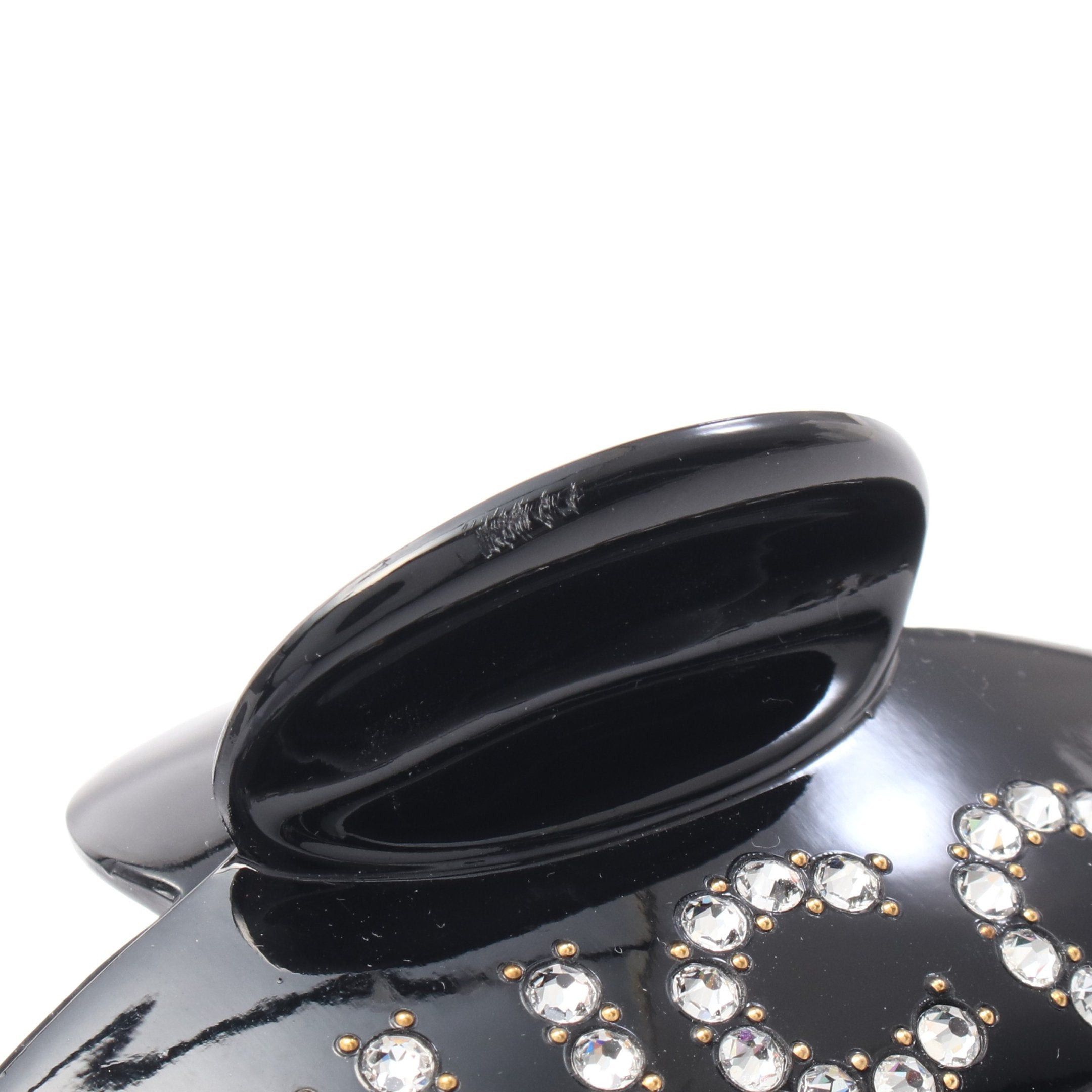 Gucci Gucci Hair Clip Logo Black Rhinestone Size ONE SIZE - 5 Thumbnail