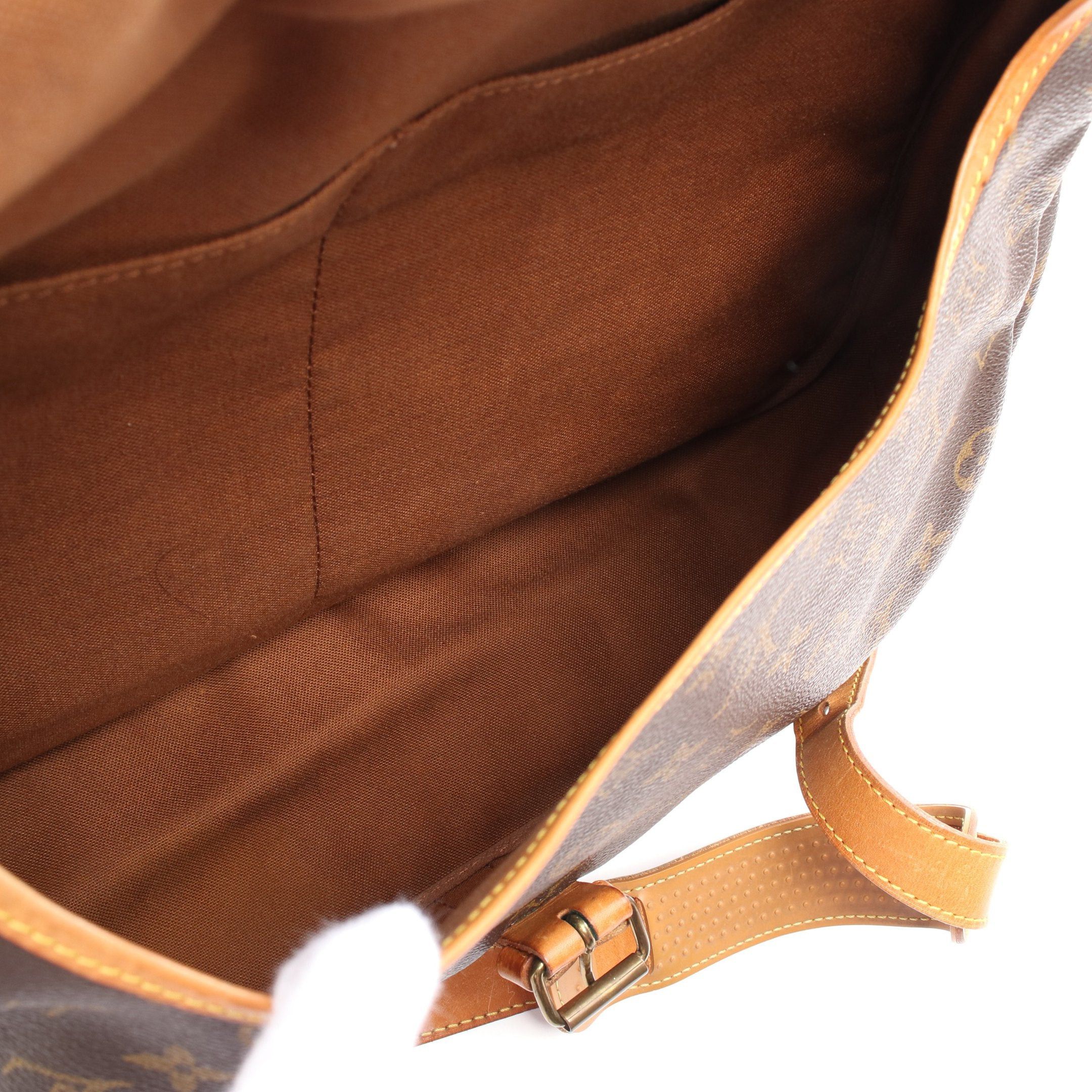 Louis Vuitton Louis Vuitton Saumur 35 Monogram Shoulder Bag Leather Brown Size ONE SIZE - 6 Thumbnail
