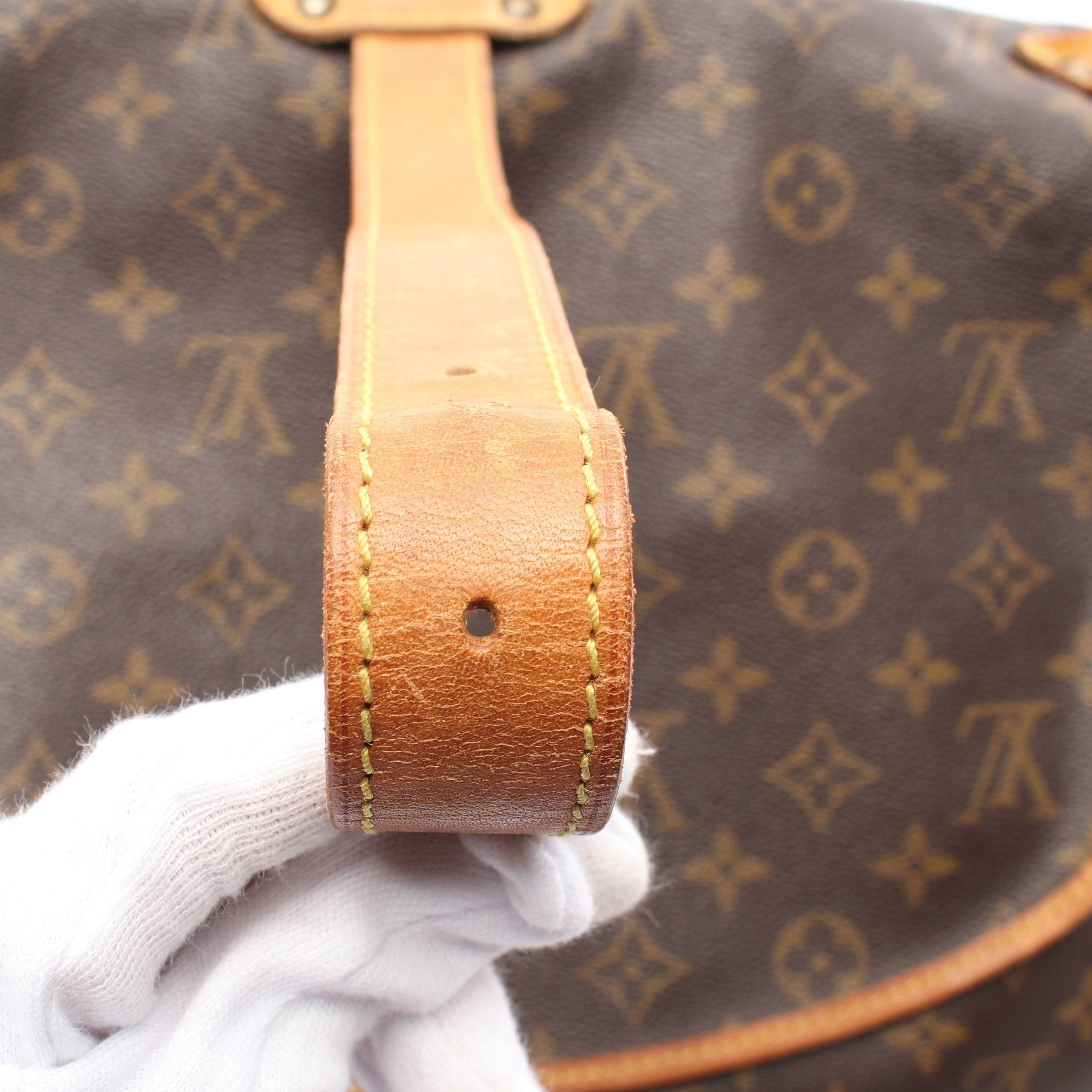 Louis Vuitton Louis Vuitton Saumur 35 Monogram Shoulder Bag Leather Brown Size ONE SIZE - 7 Thumbnail