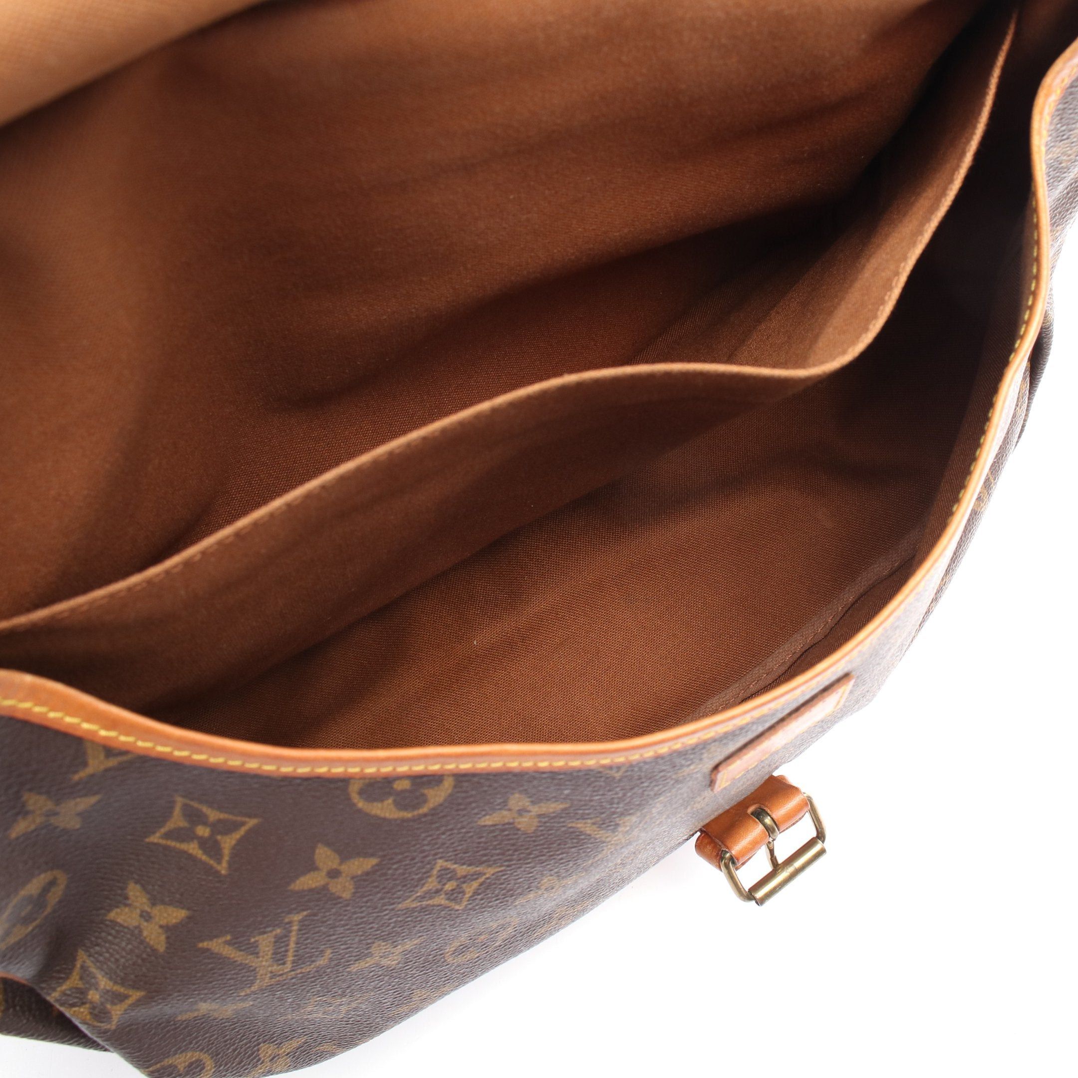 Louis Vuitton Louis Vuitton Saumur 35 Monogram Shoulder Bag Leather Brown Size ONE SIZE - 3 Thumbnail