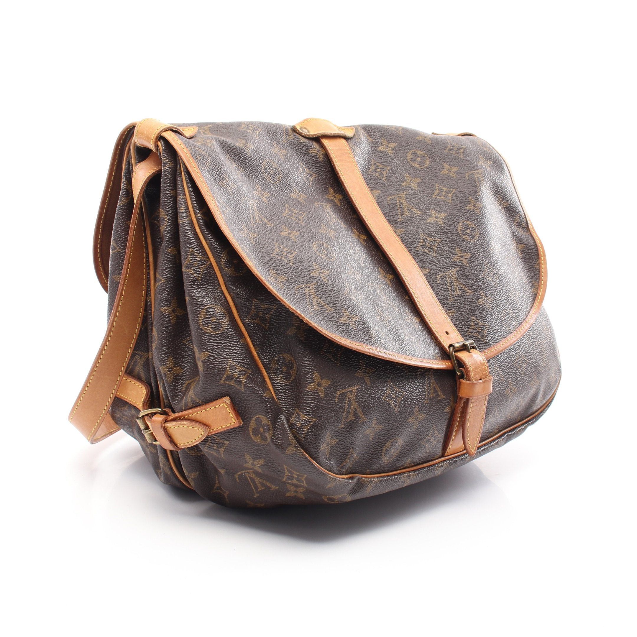 Louis Vuitton Louis Vuitton Saumur 35 Monogram Shoulder Bag Leather Brown Size ONE SIZE - 2 Thumbnail