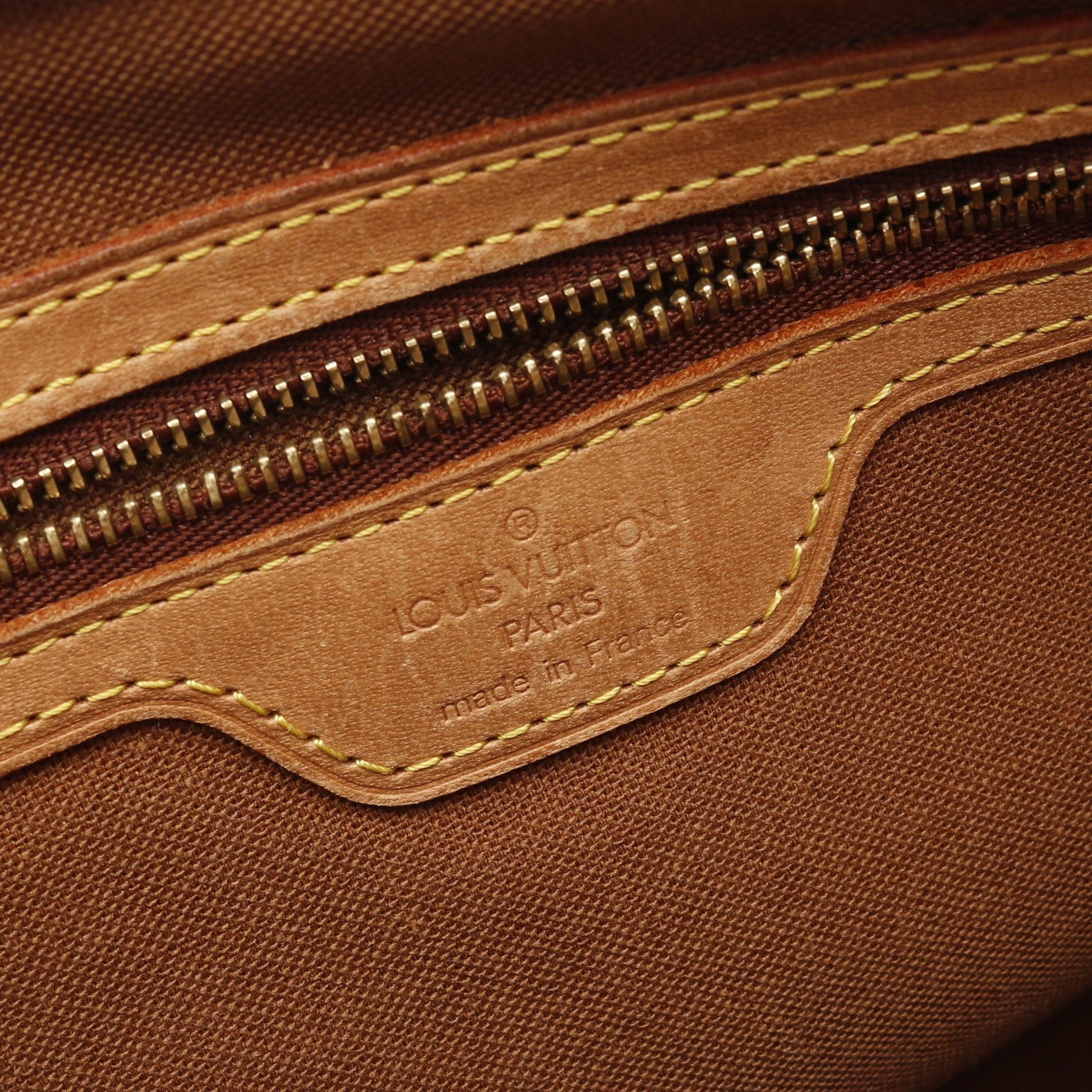 Louis Vuitton Louis Vuitton Cabas Piano Monogram Shoulder Bag Leather Brown Size ONE SIZE - 4 Thumbnail