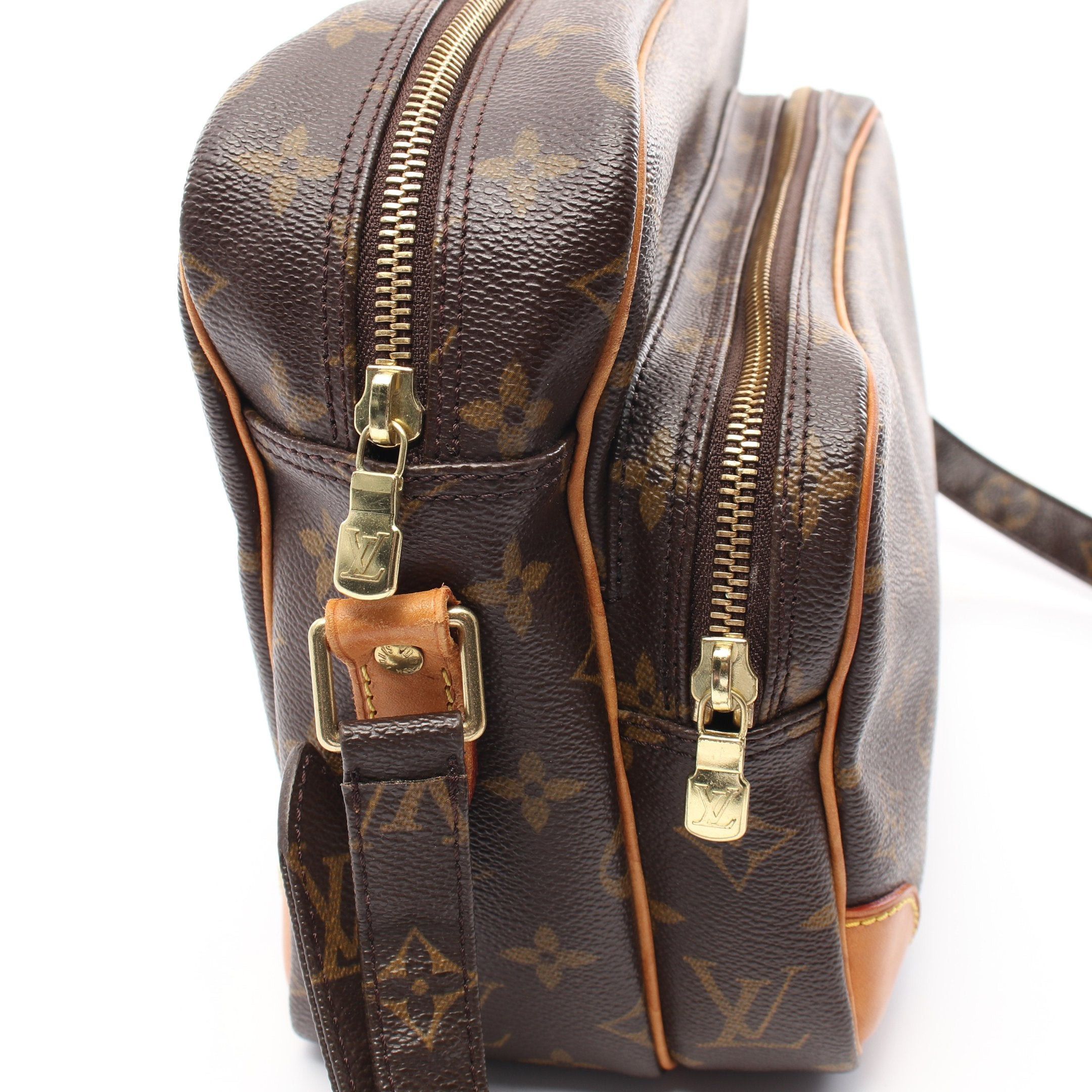 Louis Vuitton Louis Vuitton Nil Monogram Shoulder Bag Leather Brown Size ONE SIZE - 9 Thumbnail