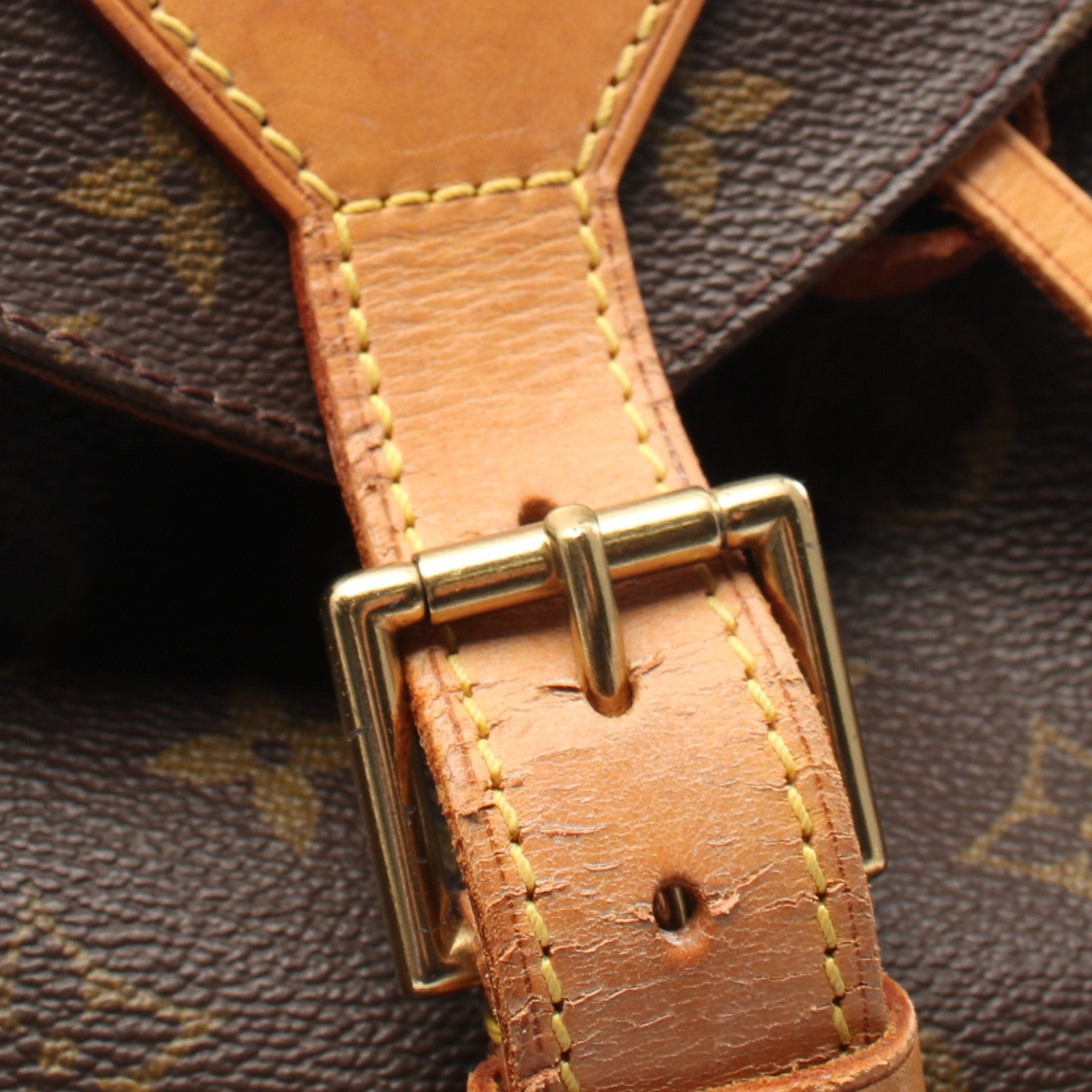 Louis Vuitton Louis Vuitton Montsouris Gm Monogram Backpack Rucksack Leather Brown Size ONE SIZE - 6 Thumbnail
