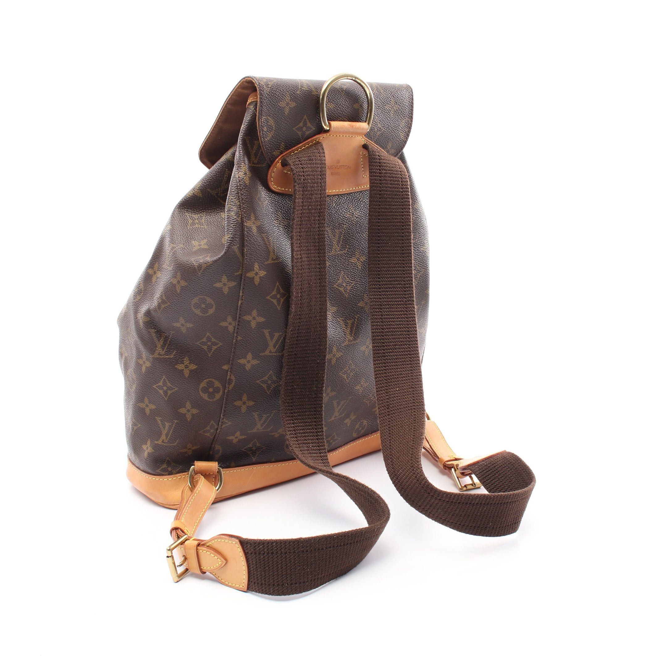 Louis Vuitton Louis Vuitton Montsouris Gm Monogram Backpack Rucksack Leather Brown Size ONE SIZE - 2 Thumbnail