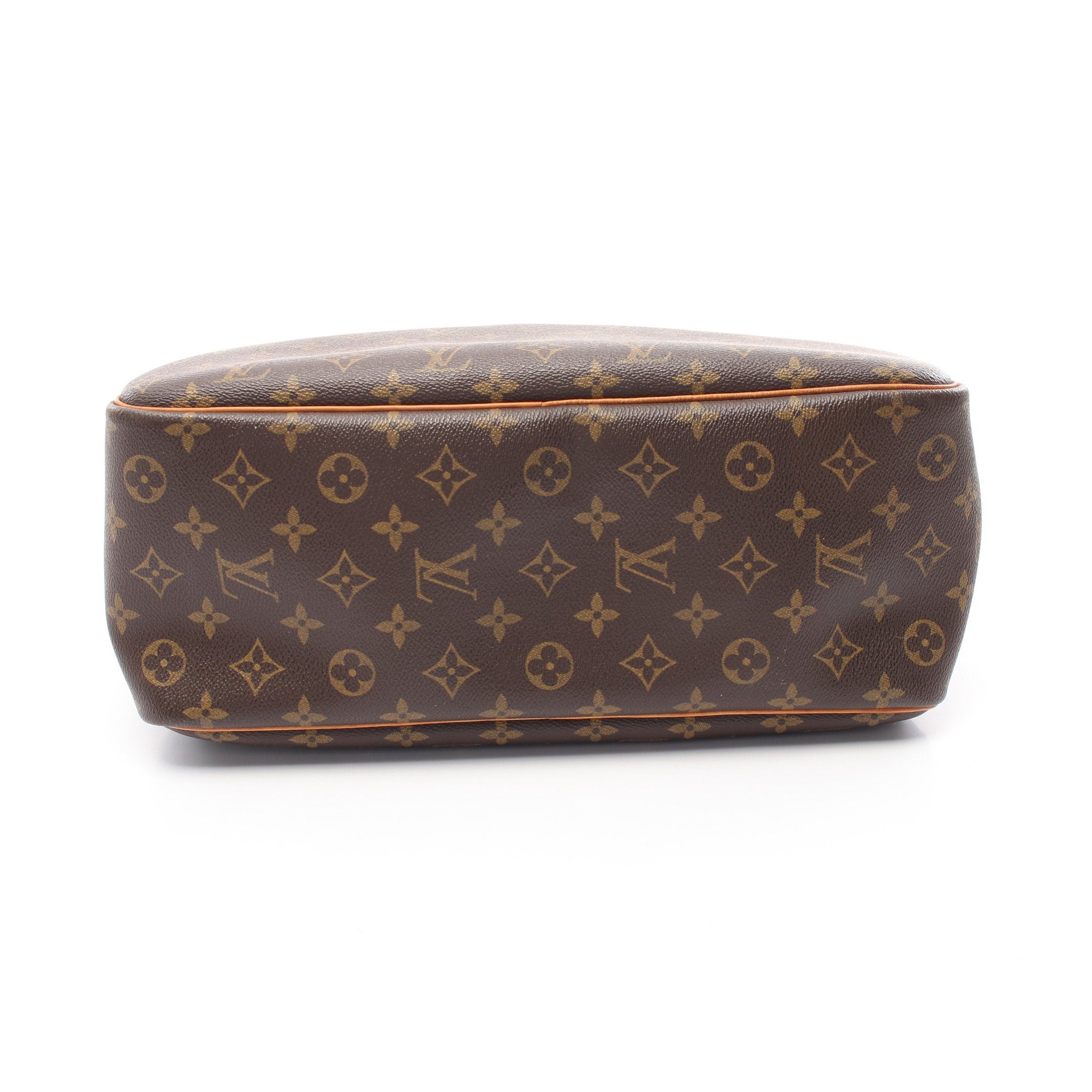 Louis Vuitton Louis Vuitton Deauville Bowling Vanity Monogram Handbag Leather Brown Size ONE SIZE - 12 Thumbnail