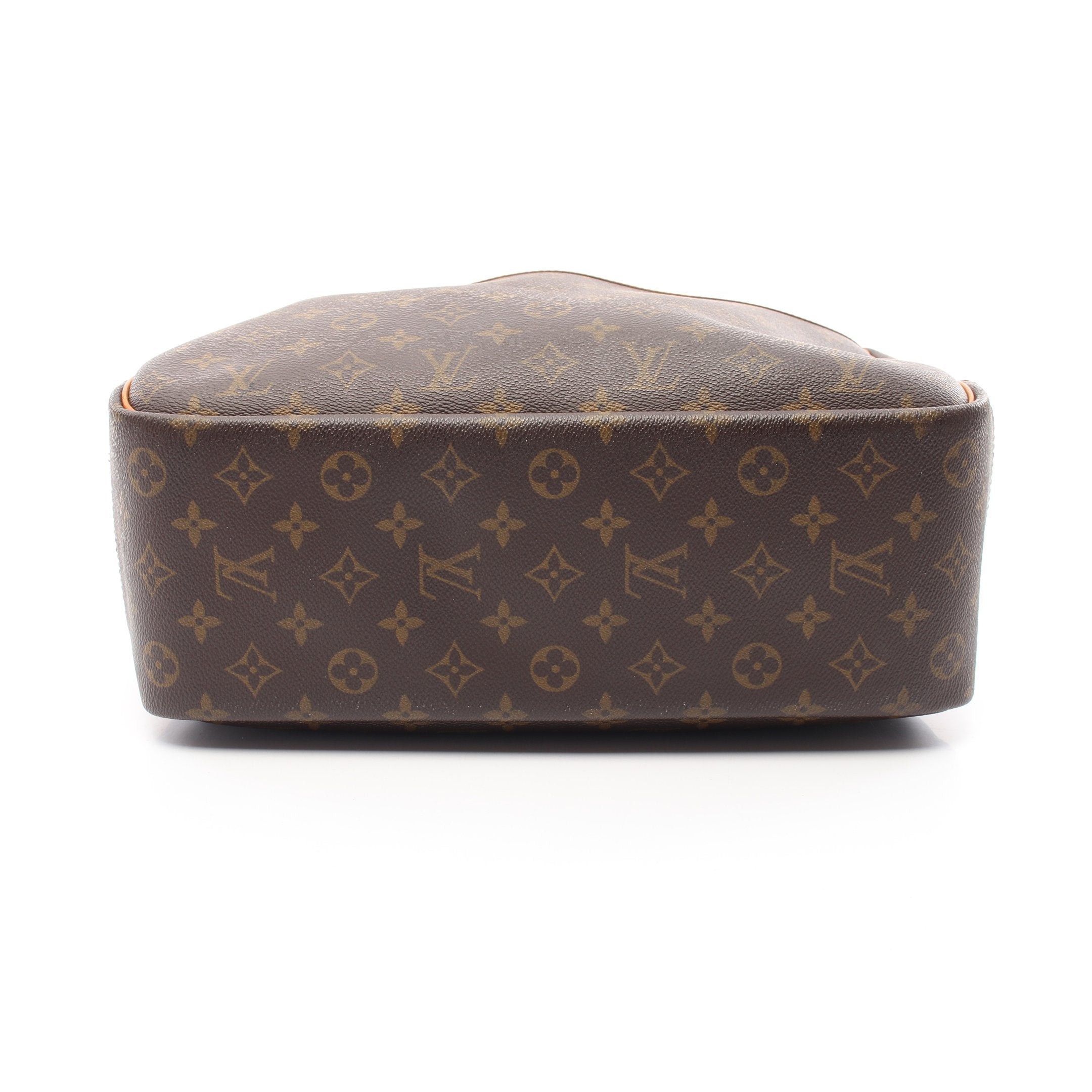 Louis Vuitton Louis Vuitton Deauville Bowling Vanity Monogram Handbag Leather Brown Size ONE SIZE - 11 Thumbnail