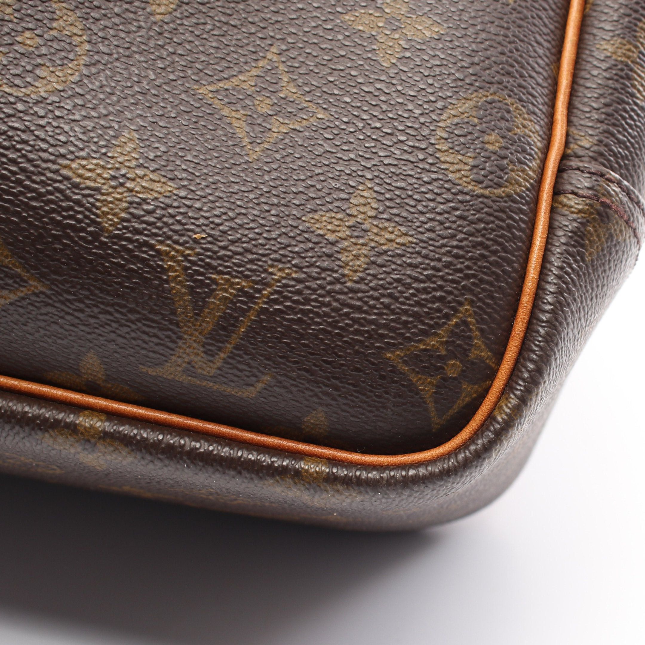 Louis Vuitton Louis Vuitton Deauville Bowling Vanity Monogram Handbag Leather Brown Size ONE SIZE - 10 Thumbnail