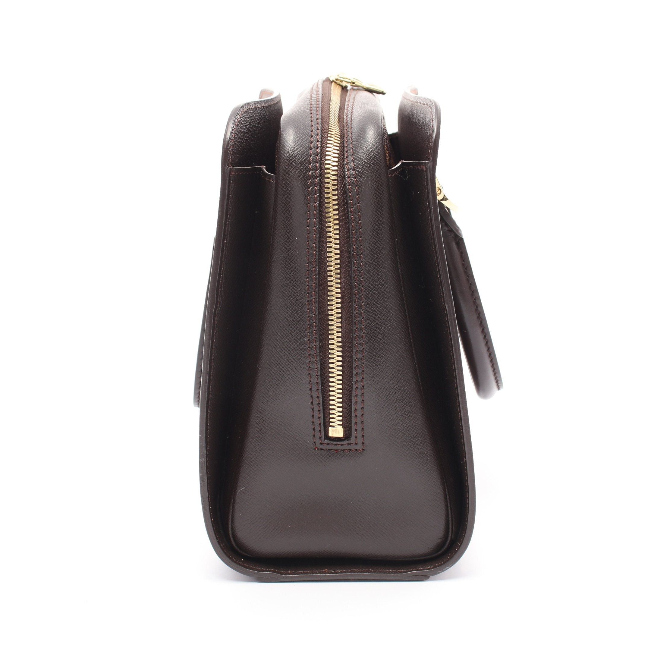Louis Vuitton Louis Vuitton Triana Damier Ebene Handbag Leather Brown Size ONE SIZE - 12 Thumbnail