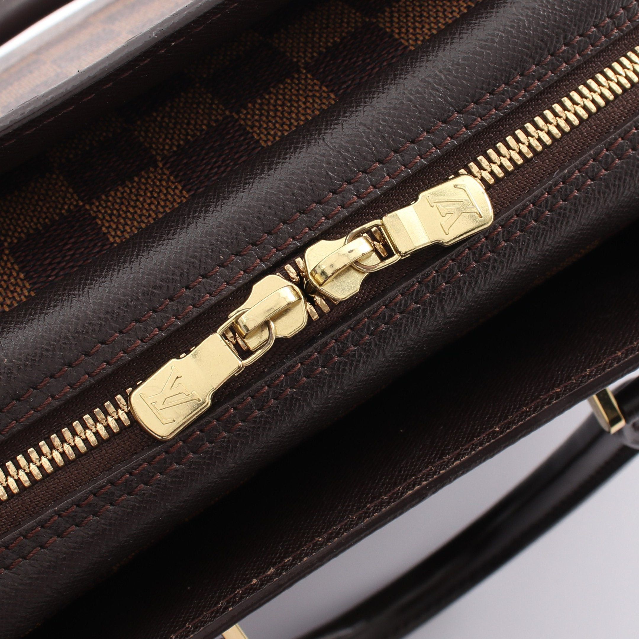 Louis Vuitton Louis Vuitton Triana Damier Ebene Handbag Leather Brown Size ONE SIZE - 9 Thumbnail