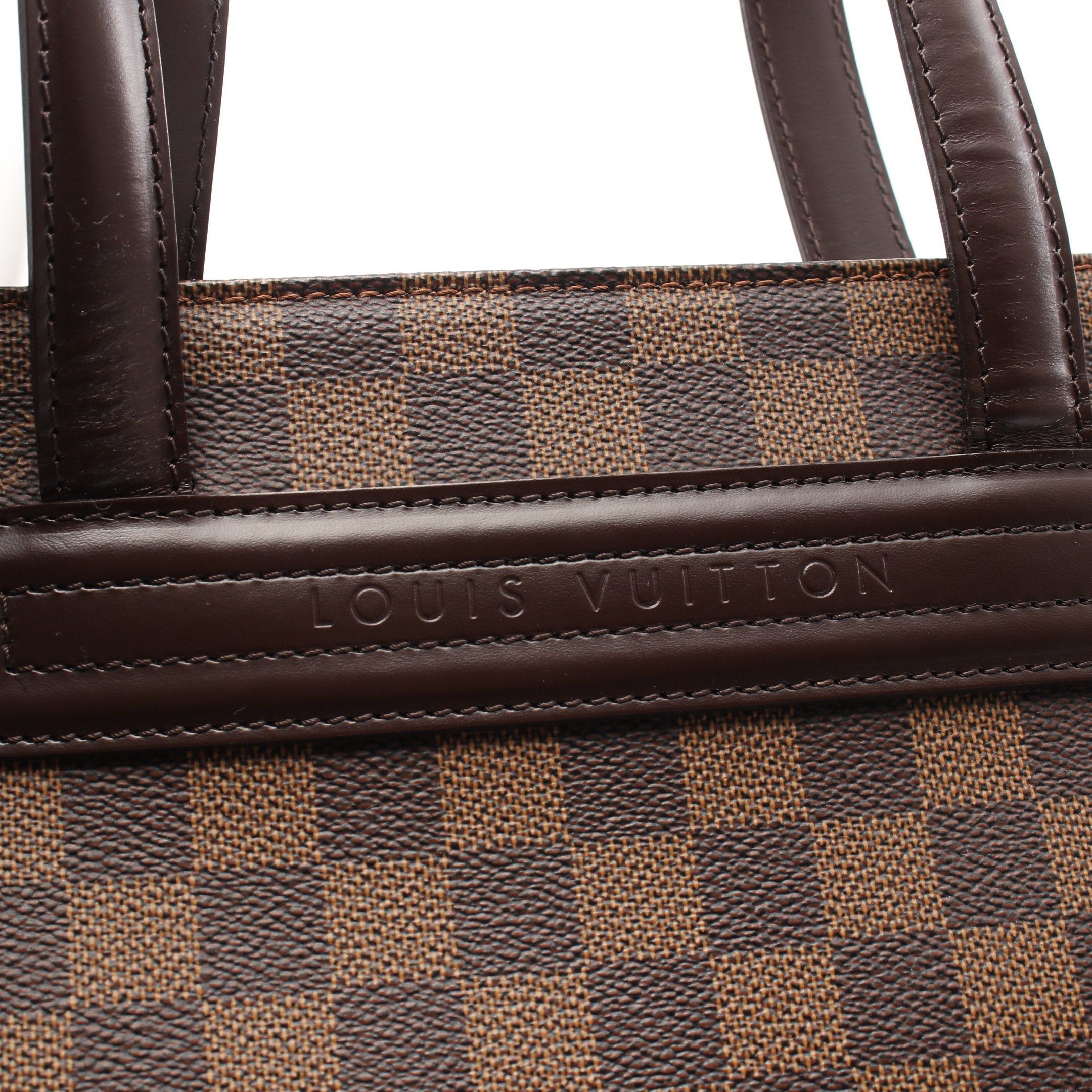 Louis Vuitton Louis Vuitton Parioli Pm Damier Ebene Shoulder Bag Tote Leather Brown Size ONE SIZE - 9 Thumbnail