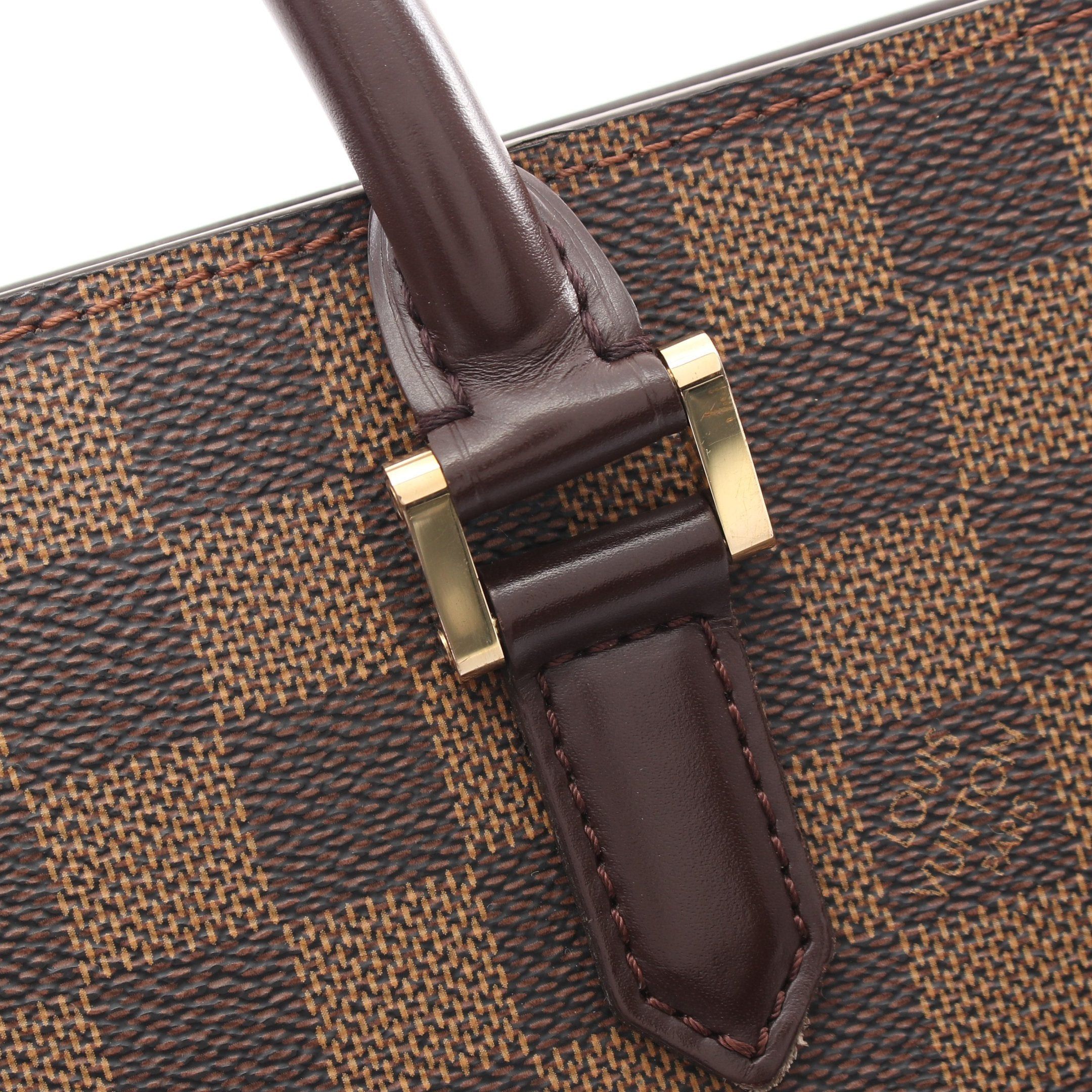 Louis Vuitton Louis Vuitton Venice Pm Damier Ebene Handbag Tote Bag Leather Brown Size ONE SIZE - 8 Thumbnail