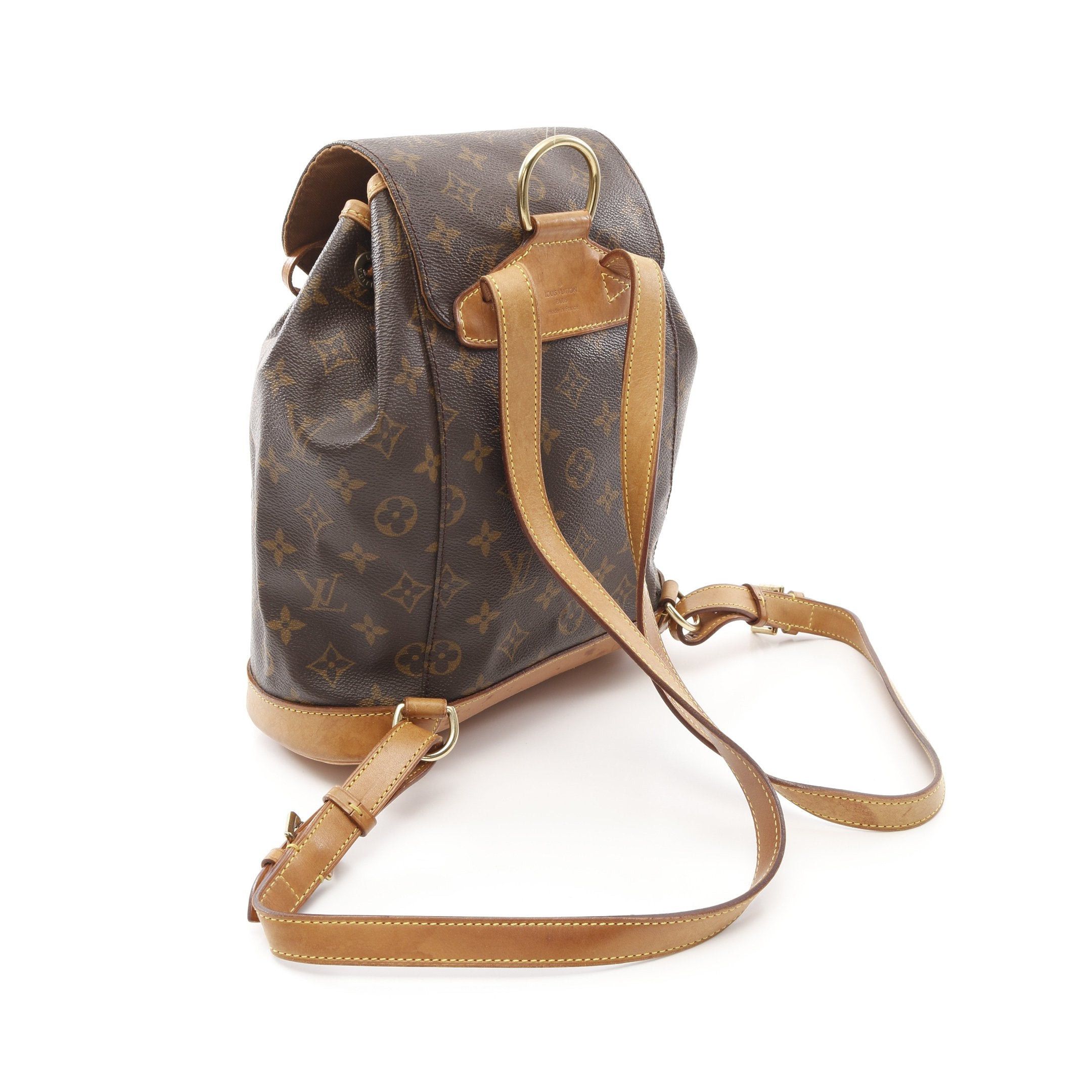 Louis Vuitton Louis Vuitton Montsouris Mm Monogram Backpack Rucksack Leather Brown Size ONE SIZE - 2 Thumbnail