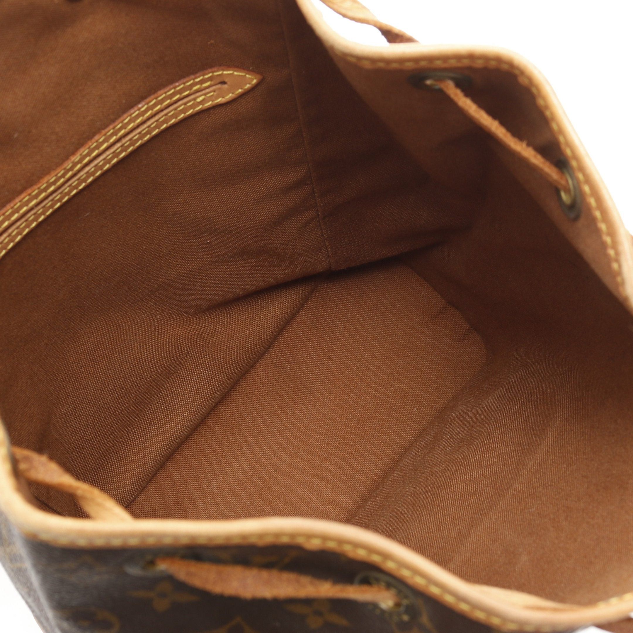 Louis Vuitton Louis Vuitton Montsouris Mm Monogram Backpack Rucksack Leather Brown Size ONE SIZE - 3 Thumbnail