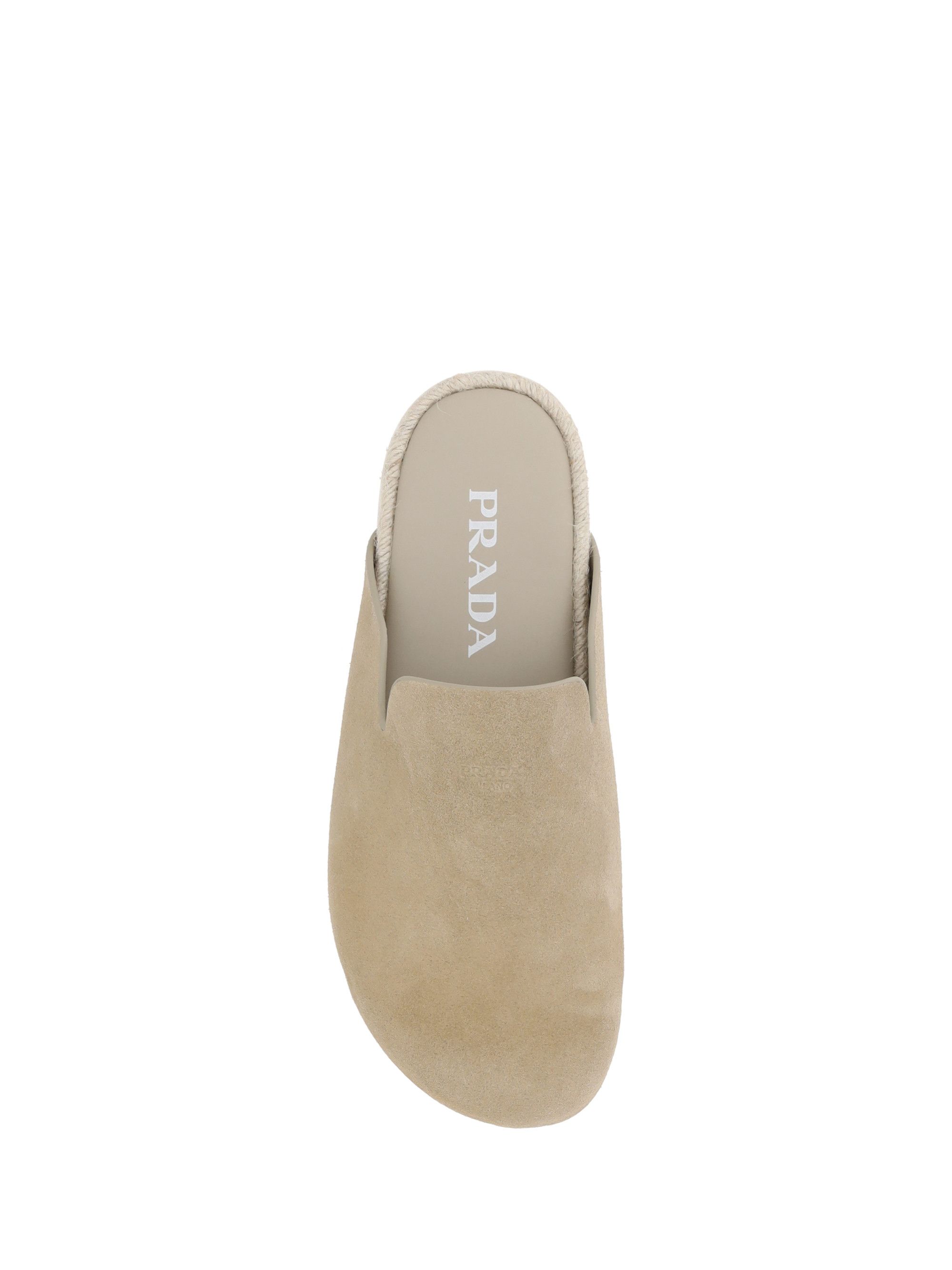 Prada Suede leather Sabots | Grailed