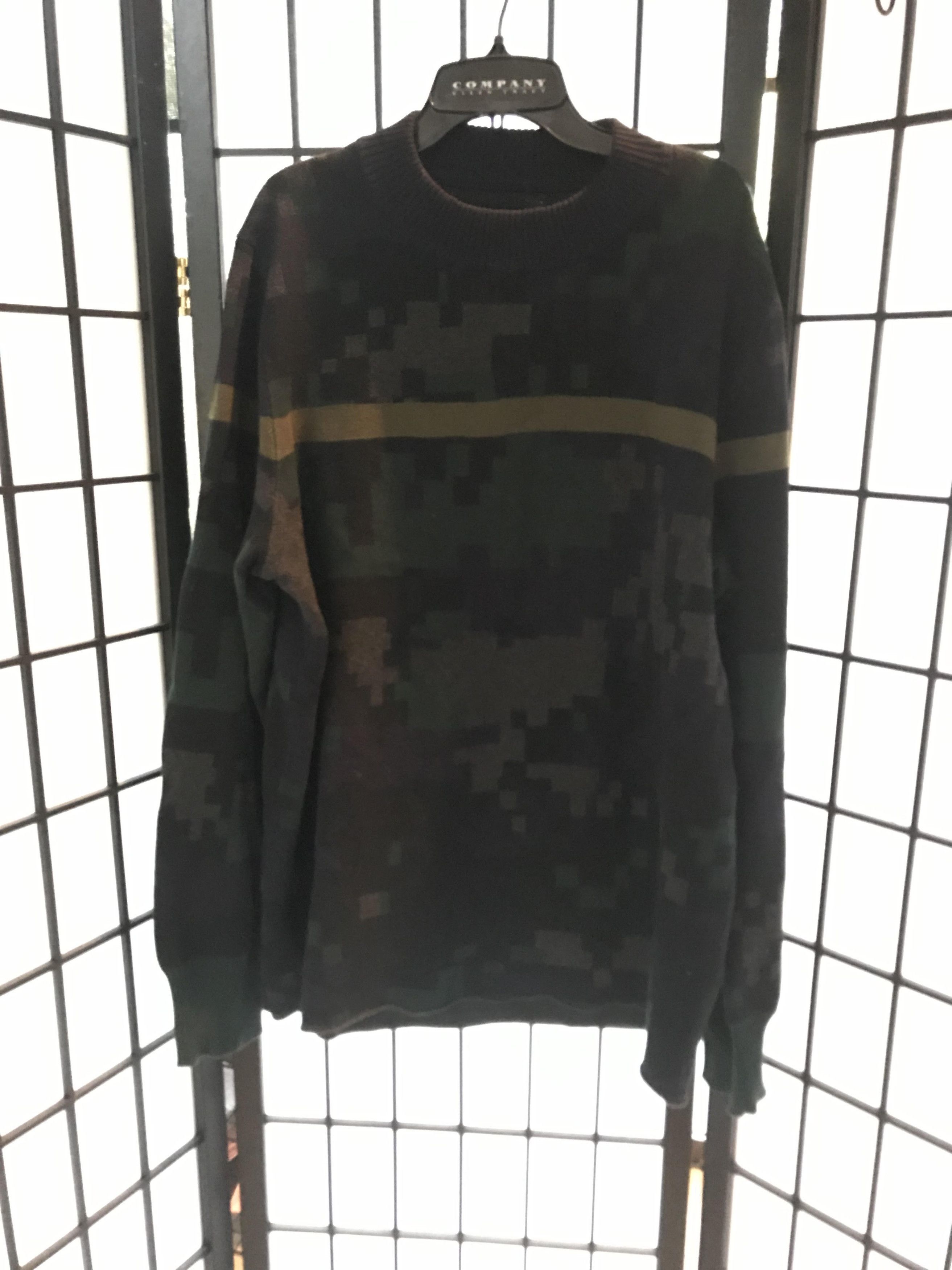 Sacai Sacai Black/Navy/Green Camouflage Sweater Size US L / EU 52-54 / 3 - 1 Thumbnail