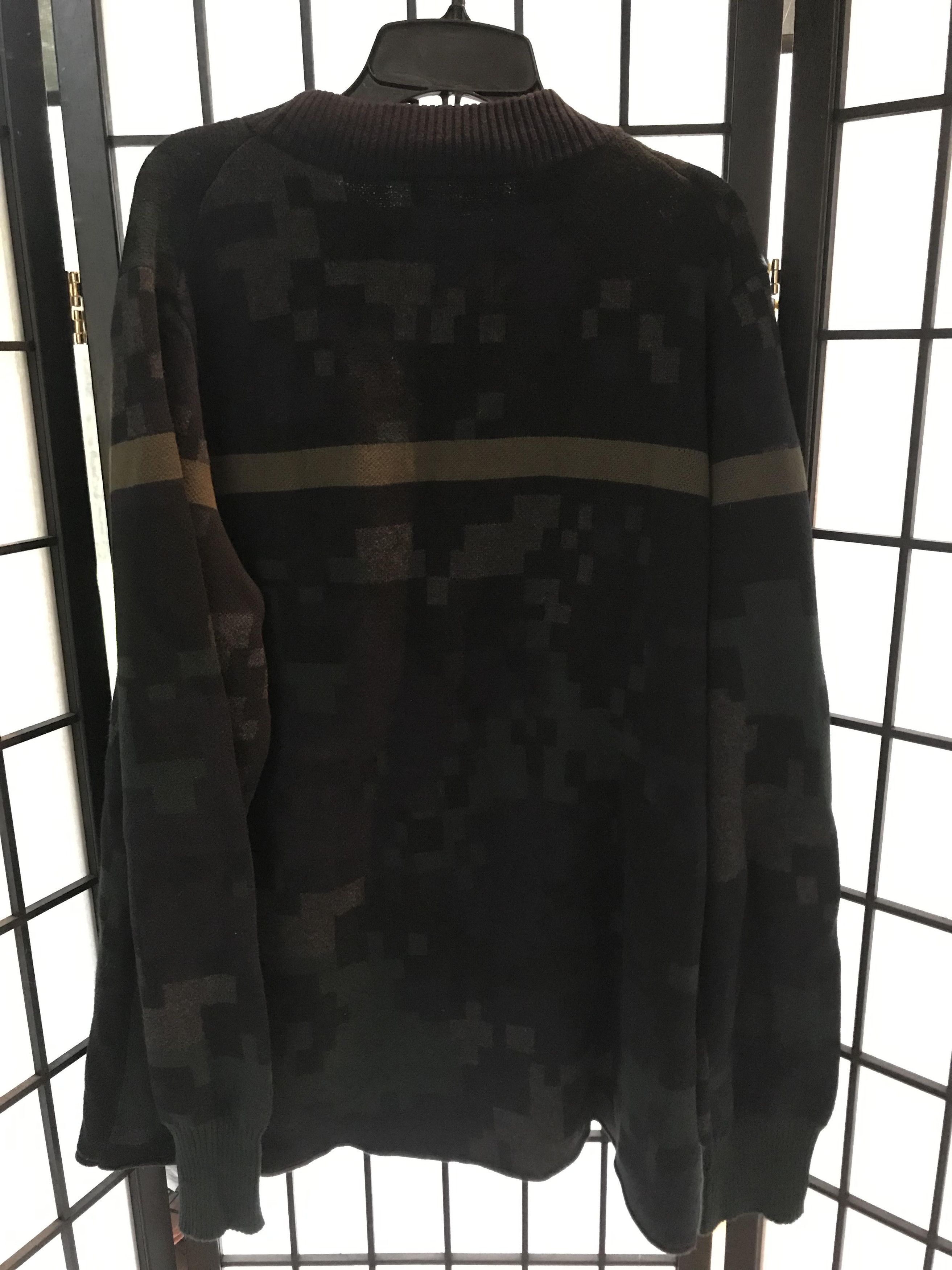 Sacai Sacai Black/Navy/Green Camouflage Sweater Size US L / EU 52-54 / 3 - 2 Thumbnail