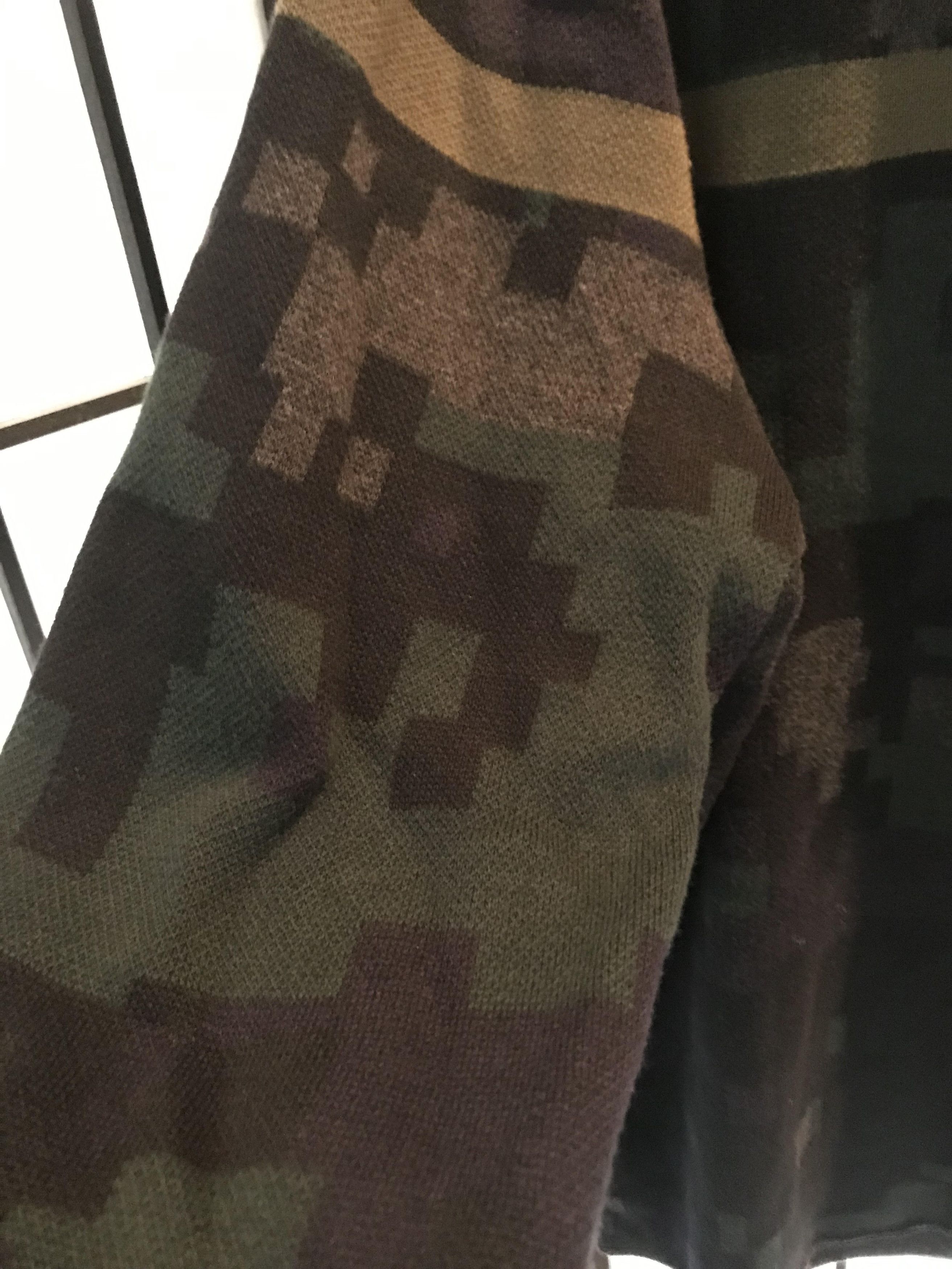 Sacai Sacai Black/Navy/Green Camouflage Sweater Size US L / EU 52-54 / 3 - 3 Thumbnail