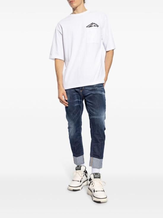 Dsquared2 DSQUARED2 Men T-Shirts S79GC0097 D20033100 White Size US L / EU 52-54 / 3 - 2 Thumbnail