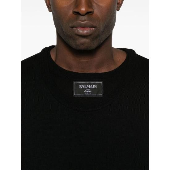 Balmain BALMAIN Men Sweatshirts EH1KD145 KH92 0PA BLACK Size US XL / EU 56 / 4 - 4 Thumbnail